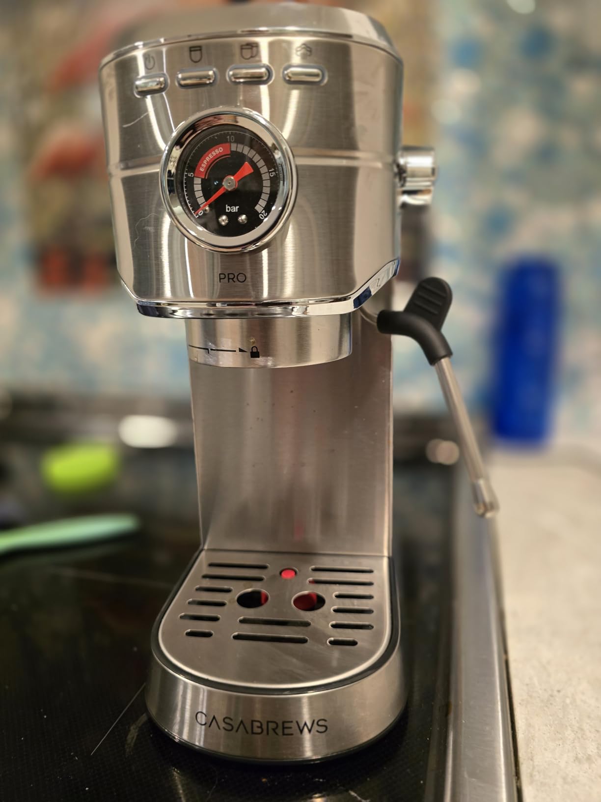 CASABREWS CM5418 Espresso Machine 20 Bar, Compact Espresso Maker with Steam Milk Frother, Stainless Steel customer photo 2