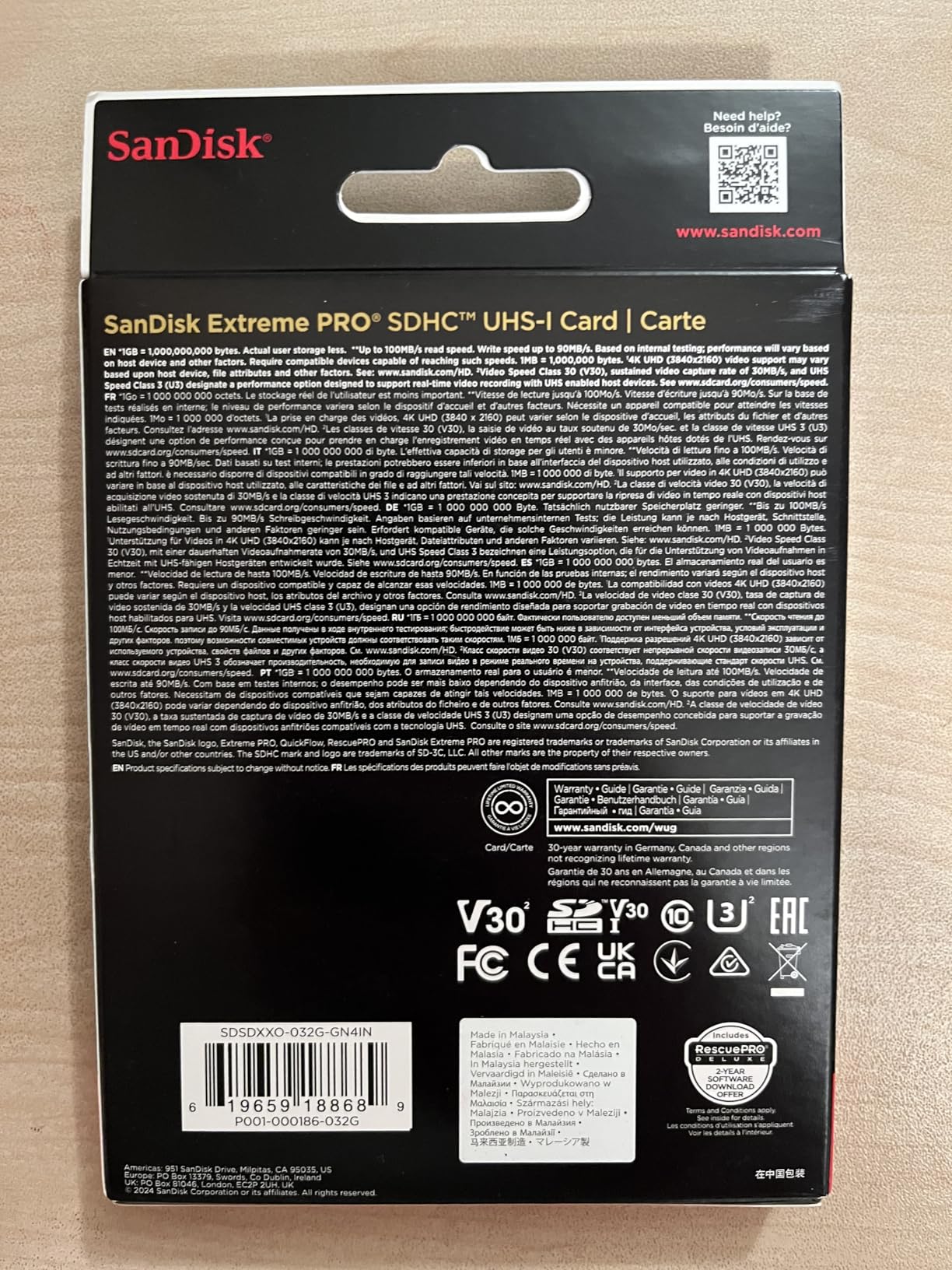 SanDisk 128GB Extreme PRO SDXC UHS-I Memory Card - C10, U3, V30, 4K UHD, SD Card - SDSDXXD-128G-GN4IN - Customer Photo 2