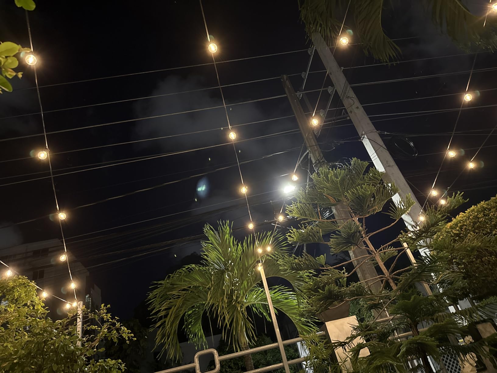 XMCOSY+ Smart Outdoor String Lights, 75Ft G40 Globe Patio Lights with 34 Dimmable LED Bulbs, WiFi & APP Control, Work with Alexa, Extendable Waterproof LED String Lights for Outside, Porch, Backyard - Customer Photo 2