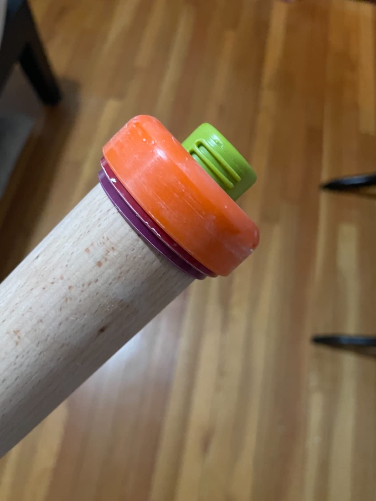 Joseph Joseph PrecisionPin - Rolling Pin with adjustable pastry thickness, Beech Wood - Customer Photo 1