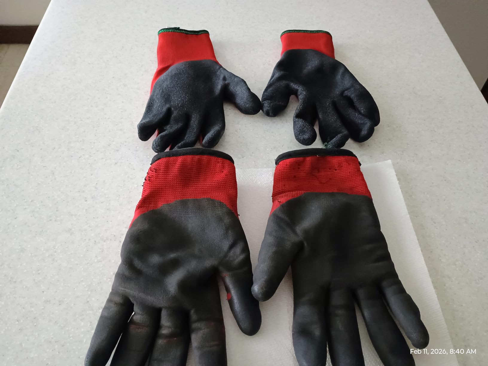 LOCCEF 2 Pairs Winter Work Gloves for Men and Women, Freezer Gloves for Work Below Zero, Thermal Insulated, Super Grip - Customer Photo 1