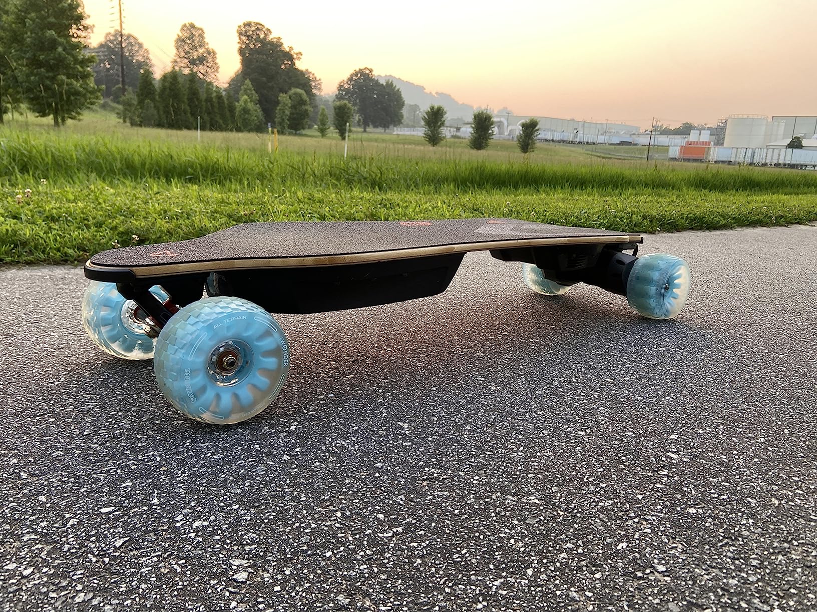 MEEPO Electric Longboard Skateboard with Remote for Adults, 34 MPH Top Speed, 30 Miles Long Range with 2800W*2 Gear Drive Motor, Bamboo & Fiberglass Deck, 330 LBS Max Load, Voyager X - Customer Photo 1