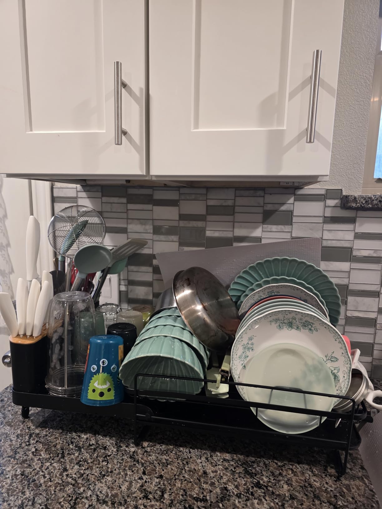 Kitsure Large Dish Drying Rack - Extendable Dish Rack, Multifunctional Dish Rack for Kitchen Counter, Anti-Rust Dish Drainers with Cutlery & Cup Holders 19.2 Kitsure Large Dish Drying Rack - Extendable Dish Rack, Multifunctional Dish Rack for Kitchen Counter, Anti-Rust Dish Drainers with Cutlery & Cup Holders 19.2