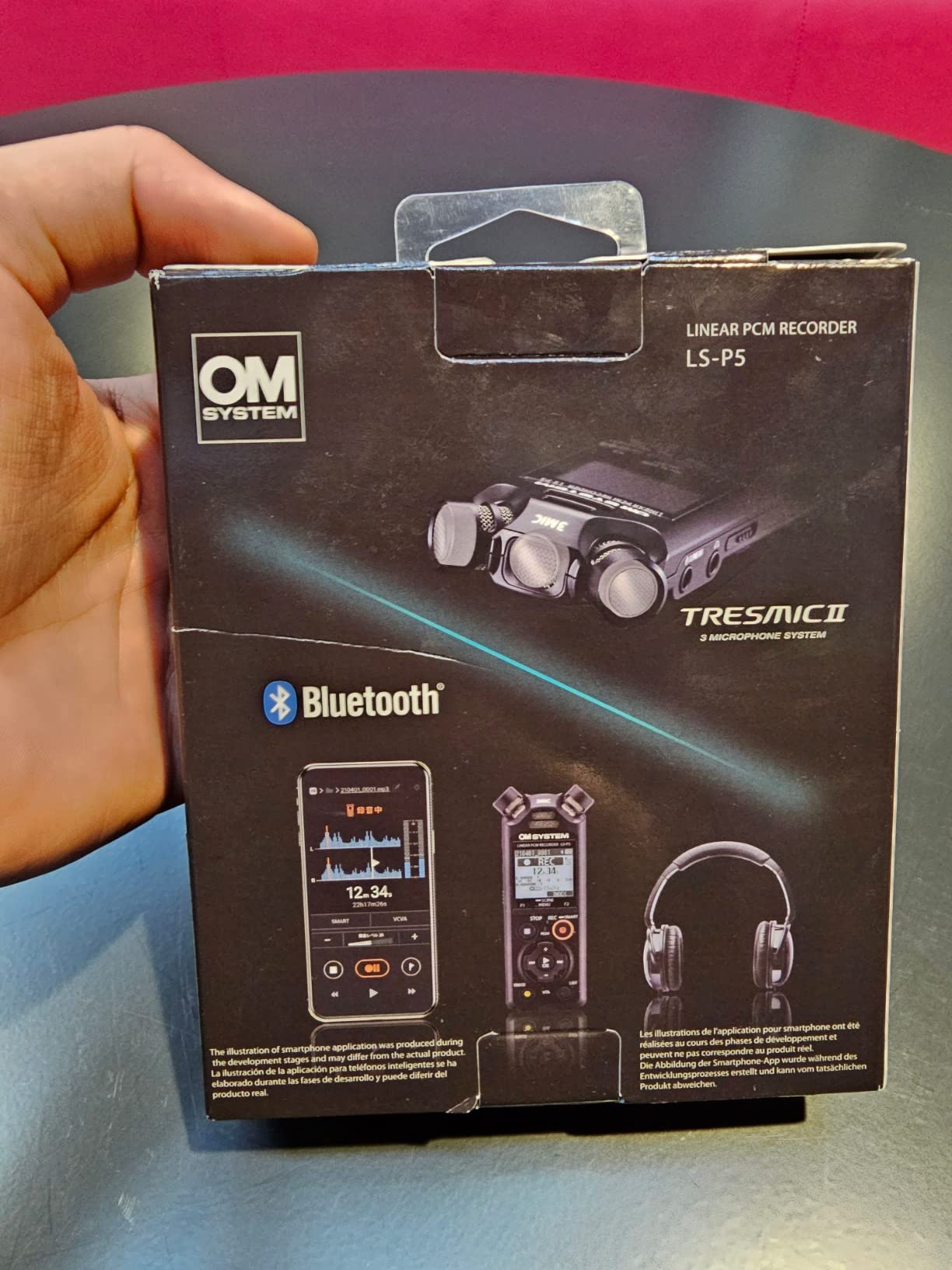 OM SYSTEM Olympus LS-P5 PCM Recorder with tresmic 3-Microphone, Bluetooth, Composite USB Microphone Mode, High Resolution Sound, Low-Cut Filter, 16GB Built-in Memory. - Customer Photo 2