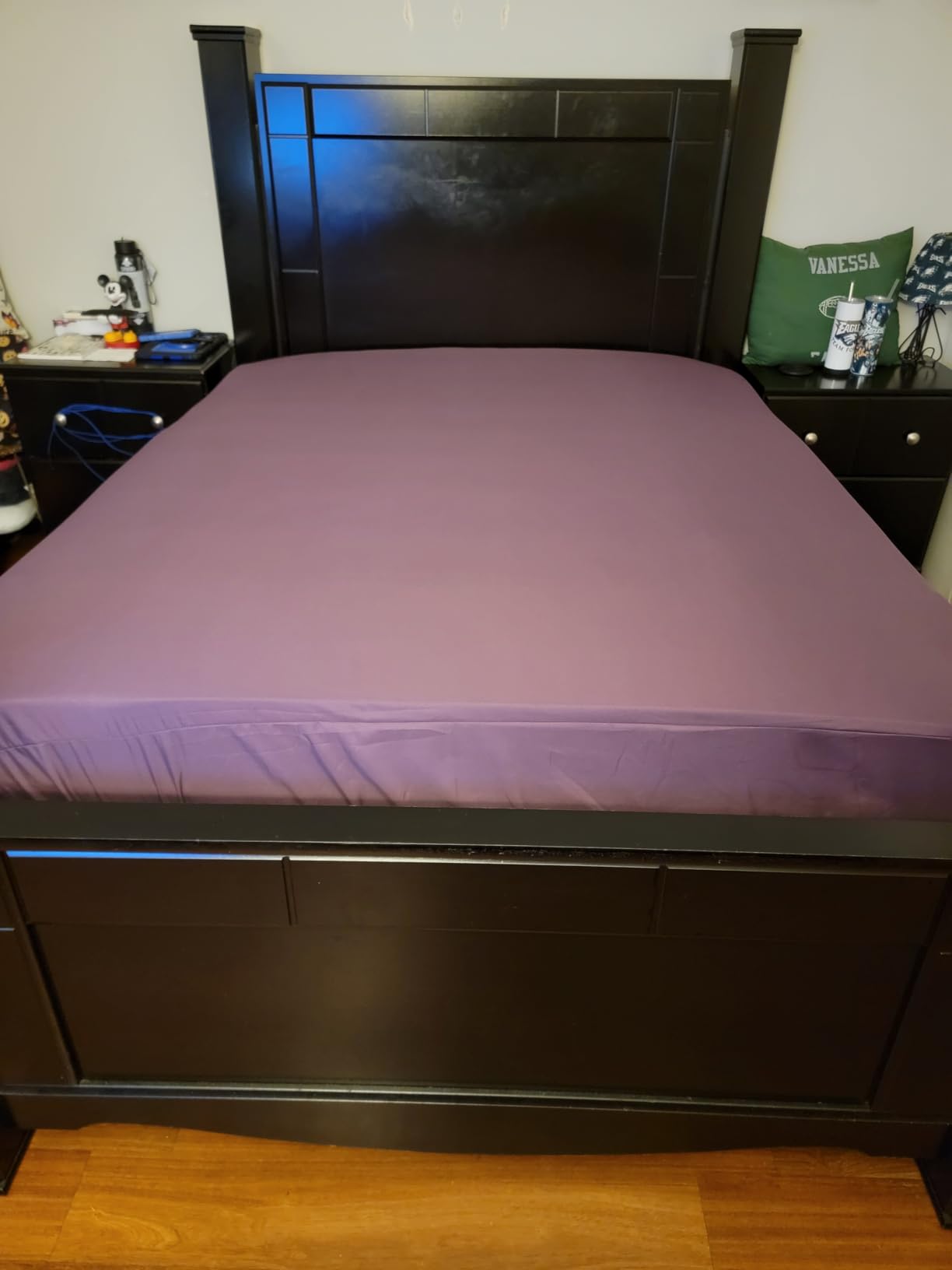 Bedding 1piece Queen Size Fitted Sheet Only- Bottom Fitted Sheet-Fits 15inches Deep Pocket Matress Sheet-Soft and Microfiber-Easy Care-Dark Green Customer Review Bedding 1piece Queen Size Fitted Sheet Only- Bottom Fitted Sheet-Fits 15inches Deep Pocket Matress Sheet-Soft and Microfiber-Easy Care-Dark Green - Customer Photo 1