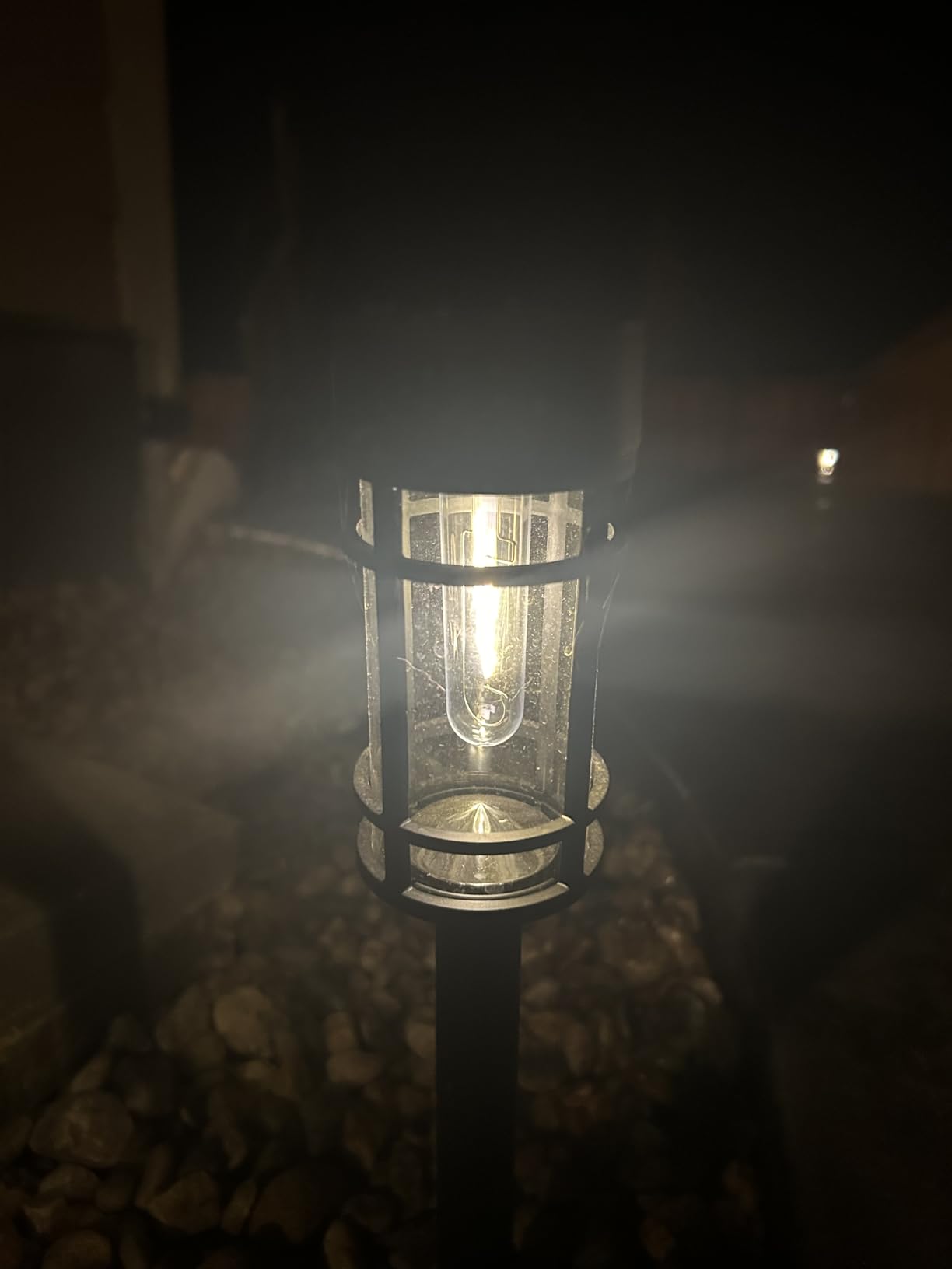 Mancra Solar Pathway Lights, 8 Pack LED Solar Lights Outdoor Waterproof, Glass Metal Garden Lighting for Yard Path Landscape Lawn Walkway Driveway, 3000K - Customer Photo 1