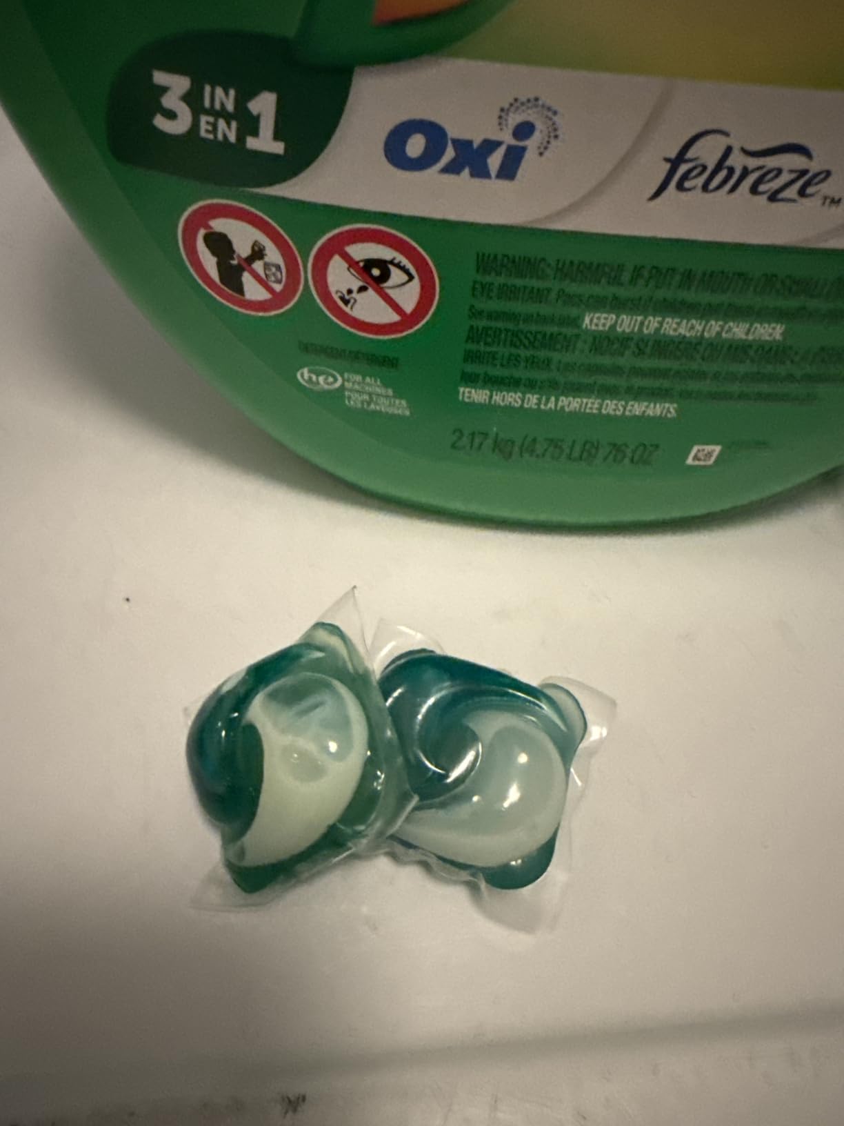 Gain Flings Laundry Detergent Pacs, 76 Count, Original Scent, with Odor Defense, concentrated laundry soap pacs - Customer Photo 1