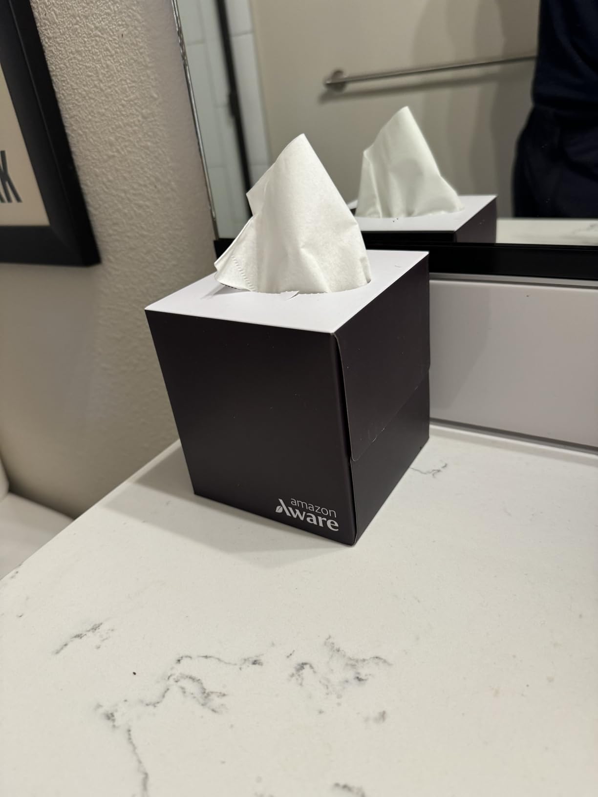 Amazon Aware 100% Bamboo Facial Tissues, 3-Ply, FSC Certified, 12 Pack, 60 Sheets Per Box, 720 Total - Customer Photo 1