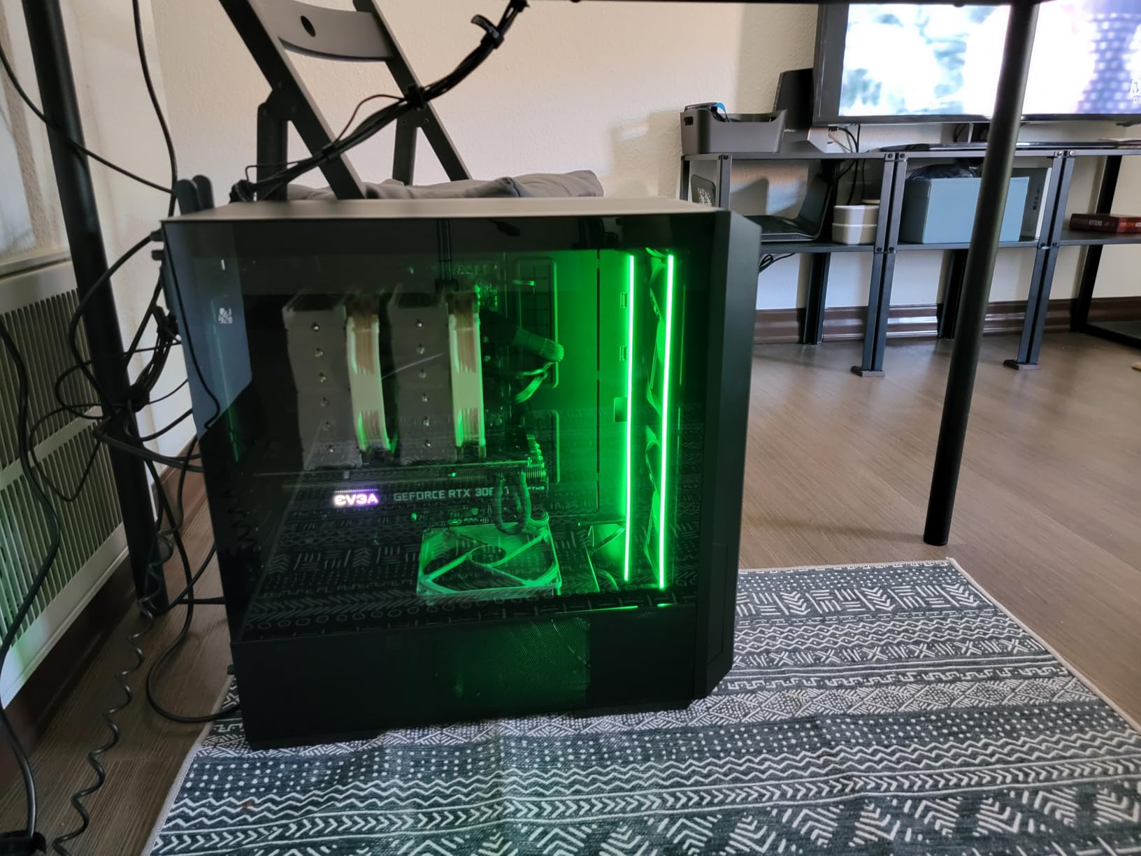 LIAN LI LANCOOL 216 E-ATX PC Case, Airflow Focus RGB Gaming Computer Case with All-Around Mesh Panels, 2x160mm & 1x140mm PWM Fans Pre-Installed and Innovative Rear PCIe Fan Bracket Chassis (Black) customer photo 2