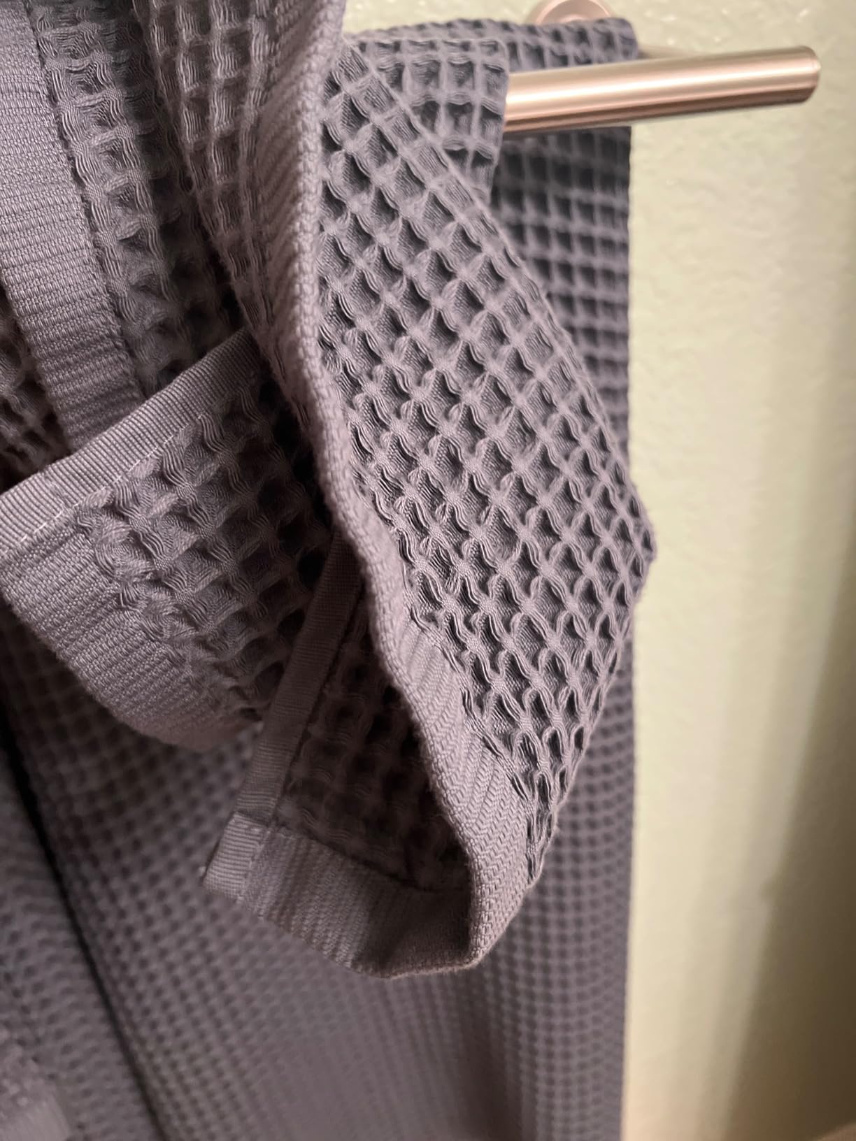 Püskül - Luxury Waffle Towel Set for Bathroom 4 Pieces White, Premium Quality Organic 100% Turkish Cotton 2 Hand and 2 Bath Towels Sets, Quick Dry Thin Waffle Towels, Made in Turkiye (White) - Customer Photo 2