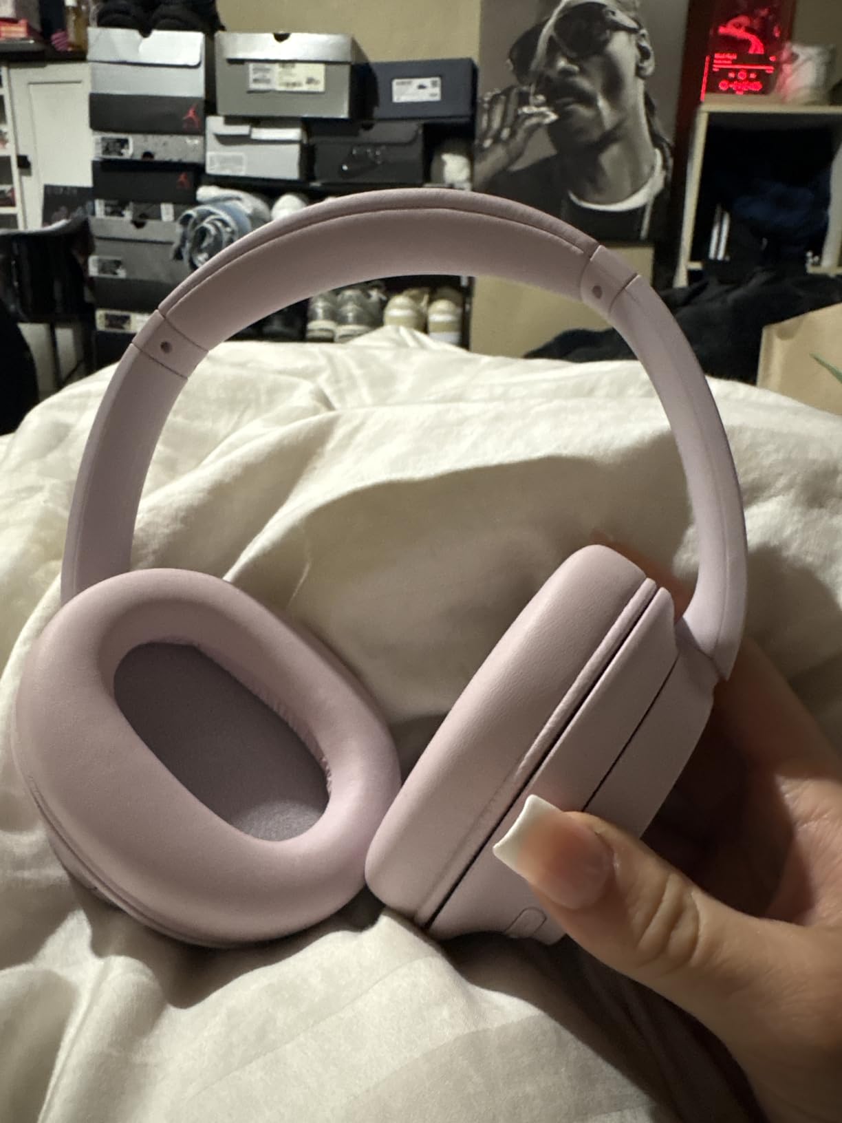 Sony WH-CH720N Noise Canceling Wireless Headphones Bluetooth Over The Ear Headset with Microphone and Alexa Built-in, Black New - Customer Photo 1