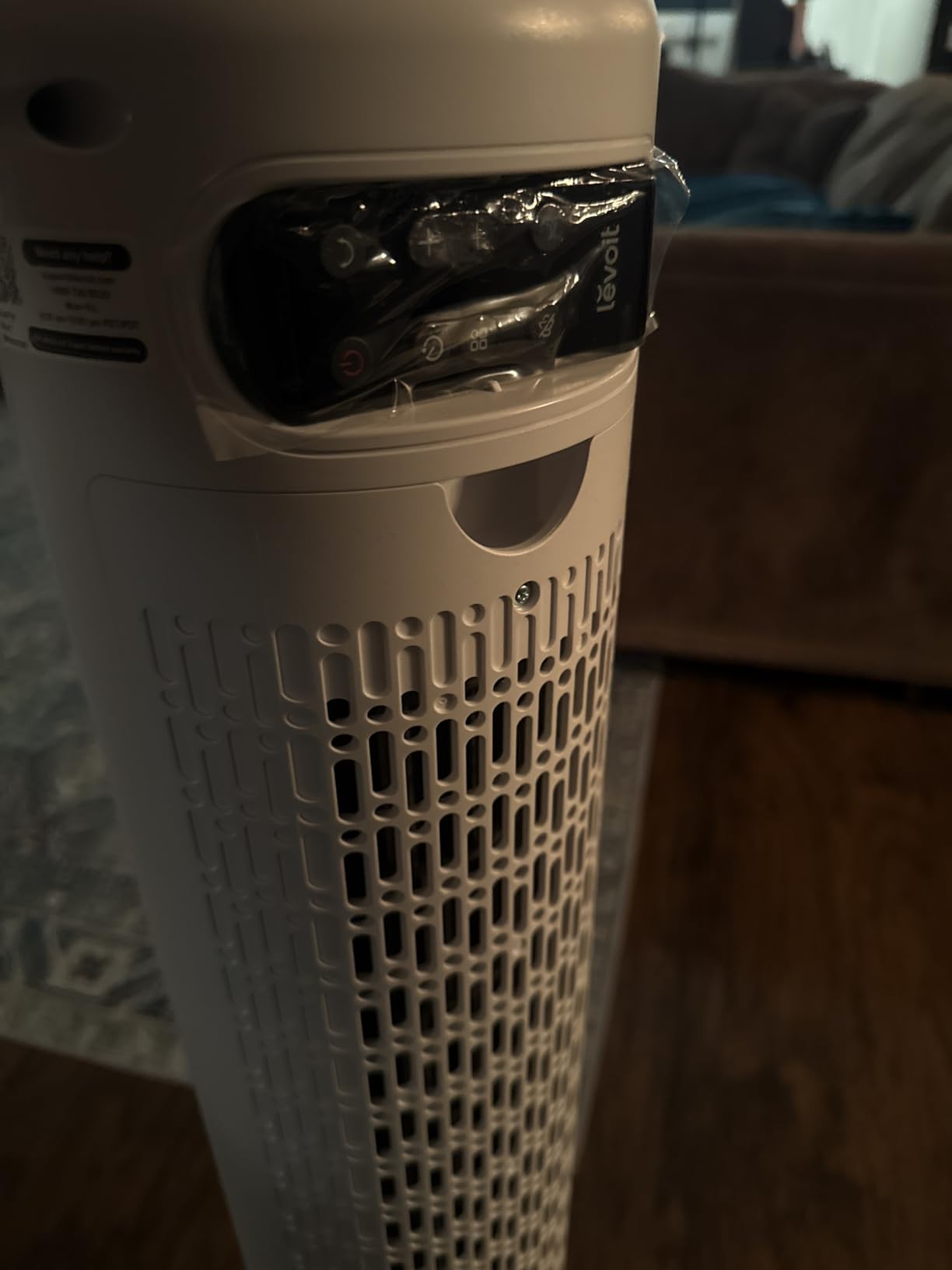 LEVOIT Tower Fan for Bedroom, 25ft/s Velocity Standing Fan with 28dB Quiet for Sleep, Remoter, 12H Timer, 5 Speeds, 4 Modes, 90° Oscillation for Home, Office, Indoor, Bladeless 36 inch, White Customer Review LEVOIT Tower Fan for Bedroom, 25ft/s Velocity Standing Fan with 28dB Quiet for Sleep, Remoter, 12H Timer, 5 Speeds, 4 Modes, 90° Oscillation for Home, Office, Indoor, Bladeless 36 inch, White - Customer Photo 2