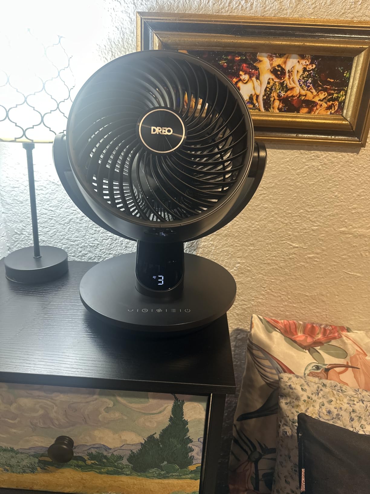 Dreo Fan for Bedroom, 13-Inch Oscillating Table Air Circulator Fan for Whole Room, 120° Tilt Adjustment, 28dB Ultra-Quiet, 70ft Powerful Airflow, 4 Speeds Desk Fans with Remote for Home, Office Customer Review Dreo Fan for Bedroom, 13-Inch Oscillating Table Air Circulator Fan for Whole Room, 120° Tilt Adjustment, 28dB Ultra-Quiet, 70ft Powerful Airflow, 4 Speeds Desk Fans with Remote for Home, Office - Customer Photo 1