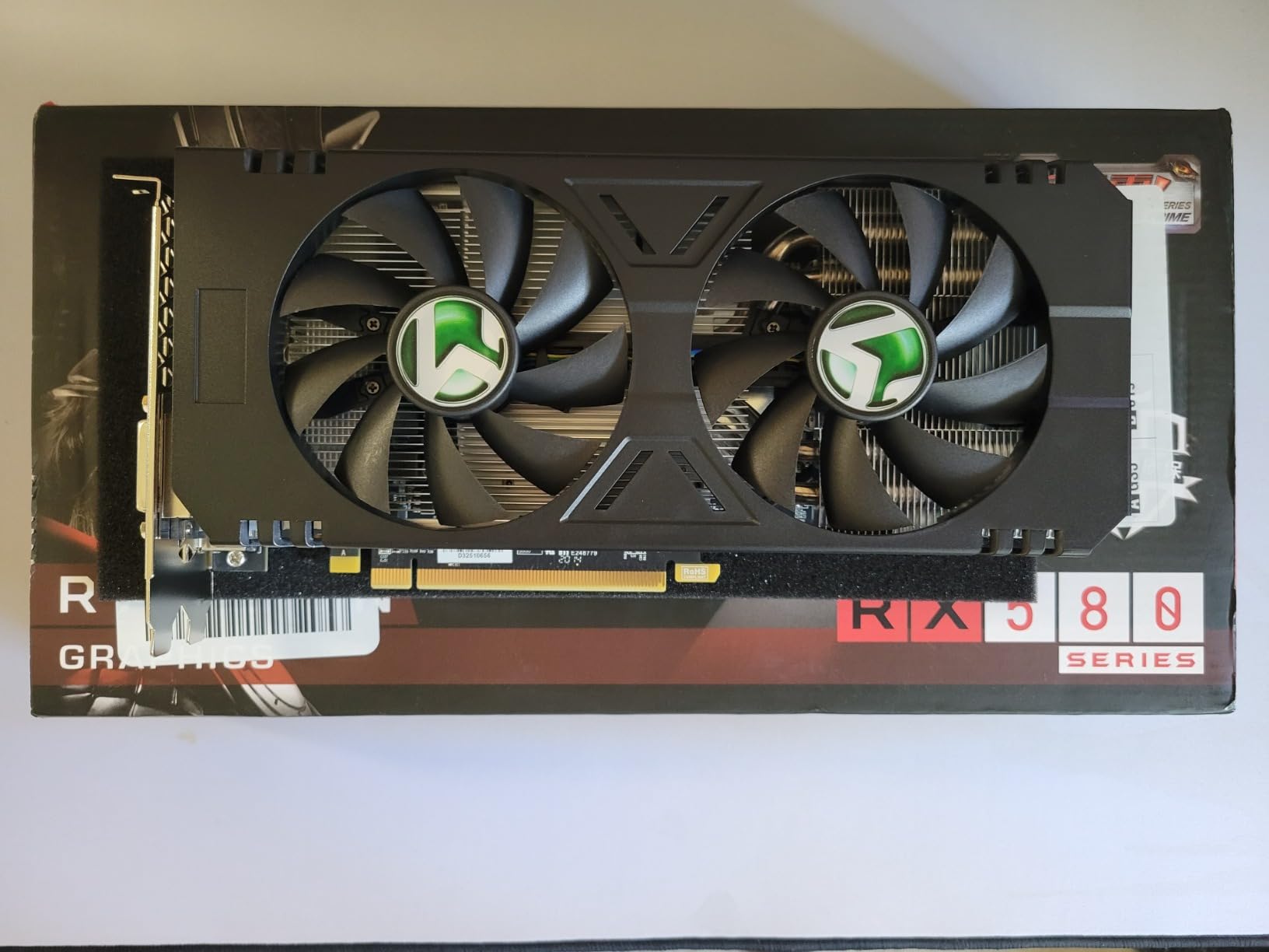 AMD Radeon RX 580 8GB 2048SP GDDR5 Computer Video Graphics Card GPU for PC Gaming 256-Bit DirectX 12 DVI, HDMI, DisplayPort Multi Monitors Extend (Black) customer photo 2