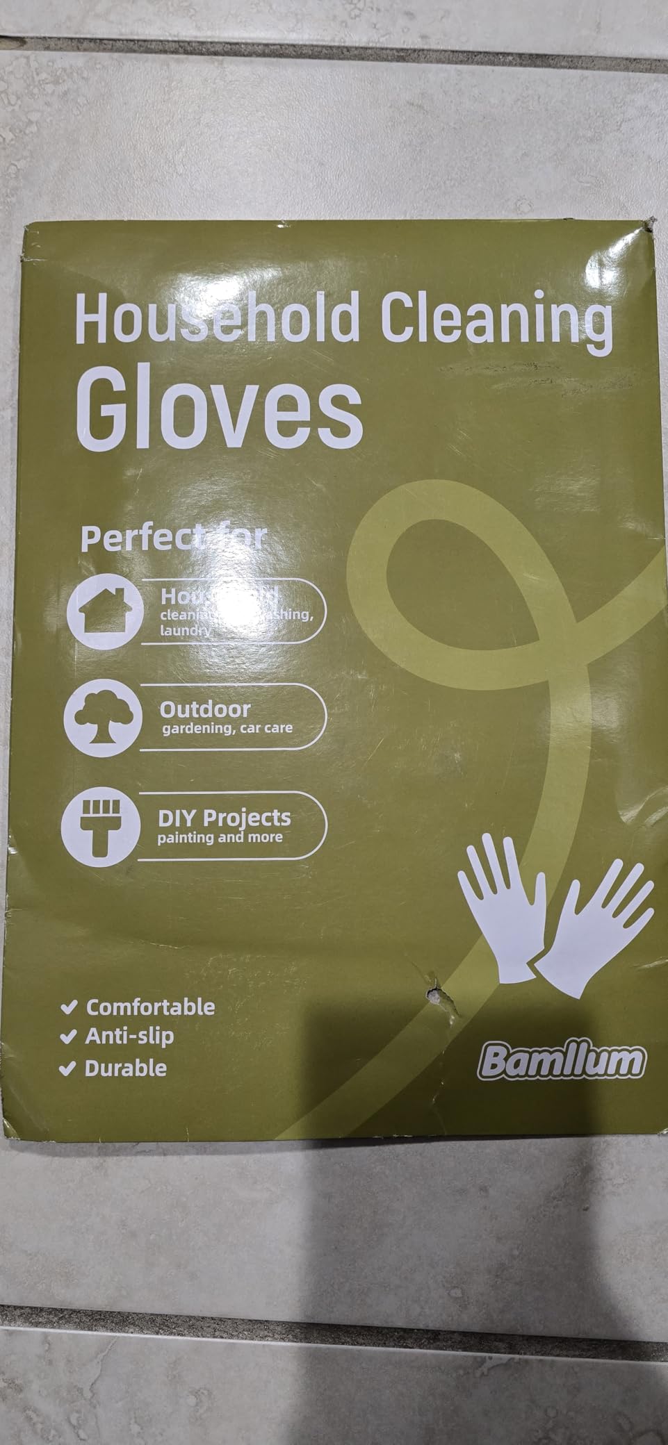 Rubber Kitchen Dishwashing Gloves - 4 Pairs Colorful Reusable Household Cleaning Gloves for Washing Dishes and Cleaning Tasks, Flexible Long-lasting and Non-Slip - Customer Photo 2