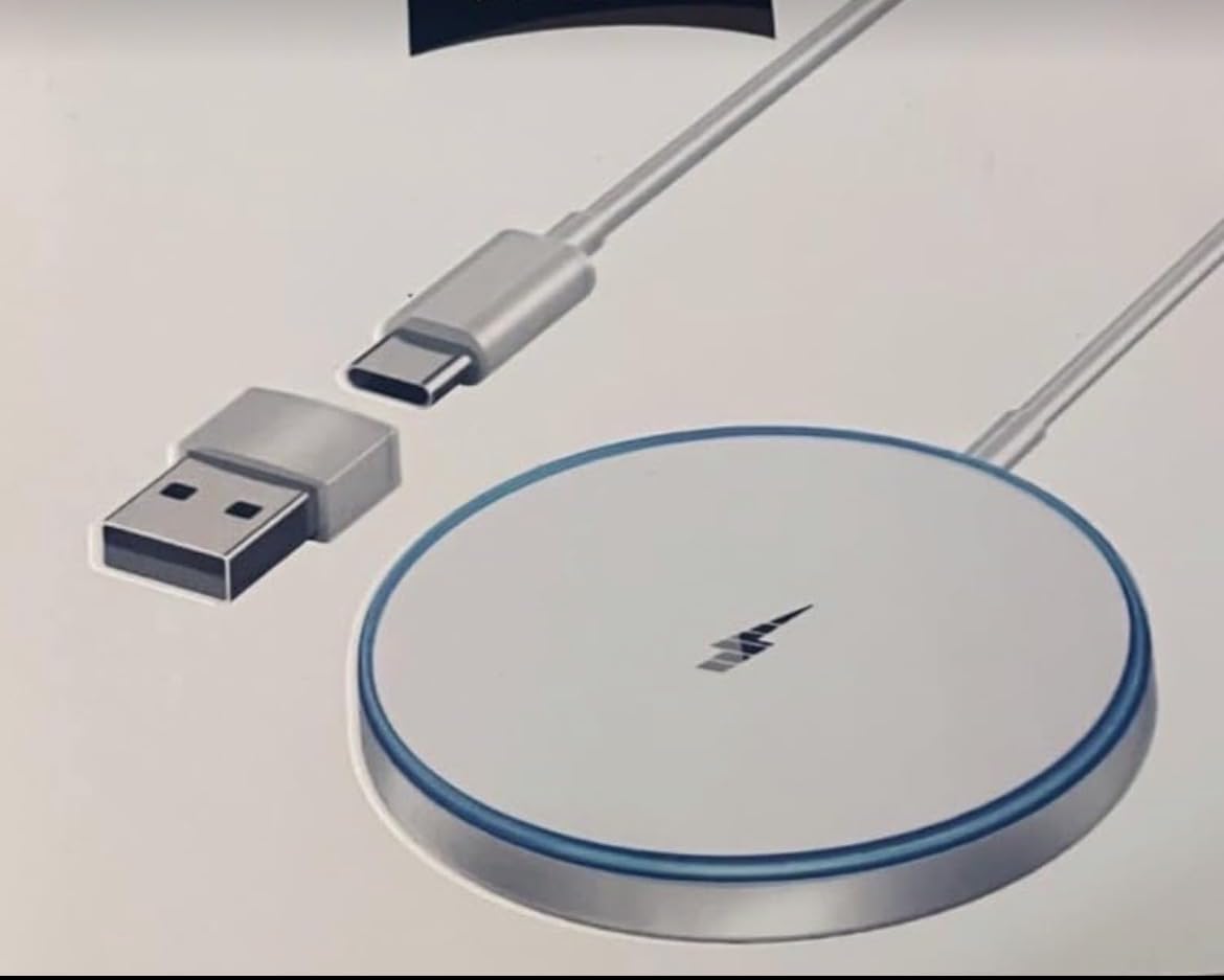 Magnetic Wireless Charger 15w Apple Mag-Safe Charger for iPhone 17 Pro Max/17 Pro/17Air/17/16/15/14/13/12 Series AirPods Series LED Magnet Charging Pad Mag Safe Charger with Dual Charging Ports - Customer Photo 1