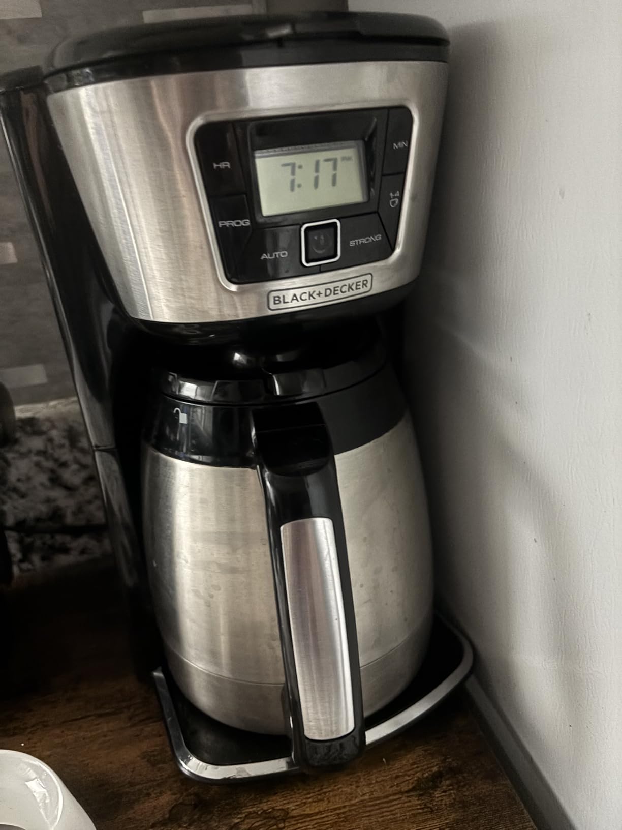 BLACK+DECKER 12 Cup Thermal Programmable Coffee Maker with Brew Strength and VORTEX Technology, Black/Steel, CM2046S Customer Review BLACK+DECKER 12 Cup Thermal Programmable Coffee Maker with Brew Strength and VORTEX Technology, Black/Steel, CM2046S - Customer Photo 1