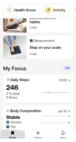 WITHINGS Body Smart - Accurate Scale for Body Weight and Fat Percentage, Body Composition Wi-Fi and Bluetooth Weight Scale, Baby Weight Scale, Smart Scale Apple Health Compatible, Bathroom Scale - Customer Photo 2