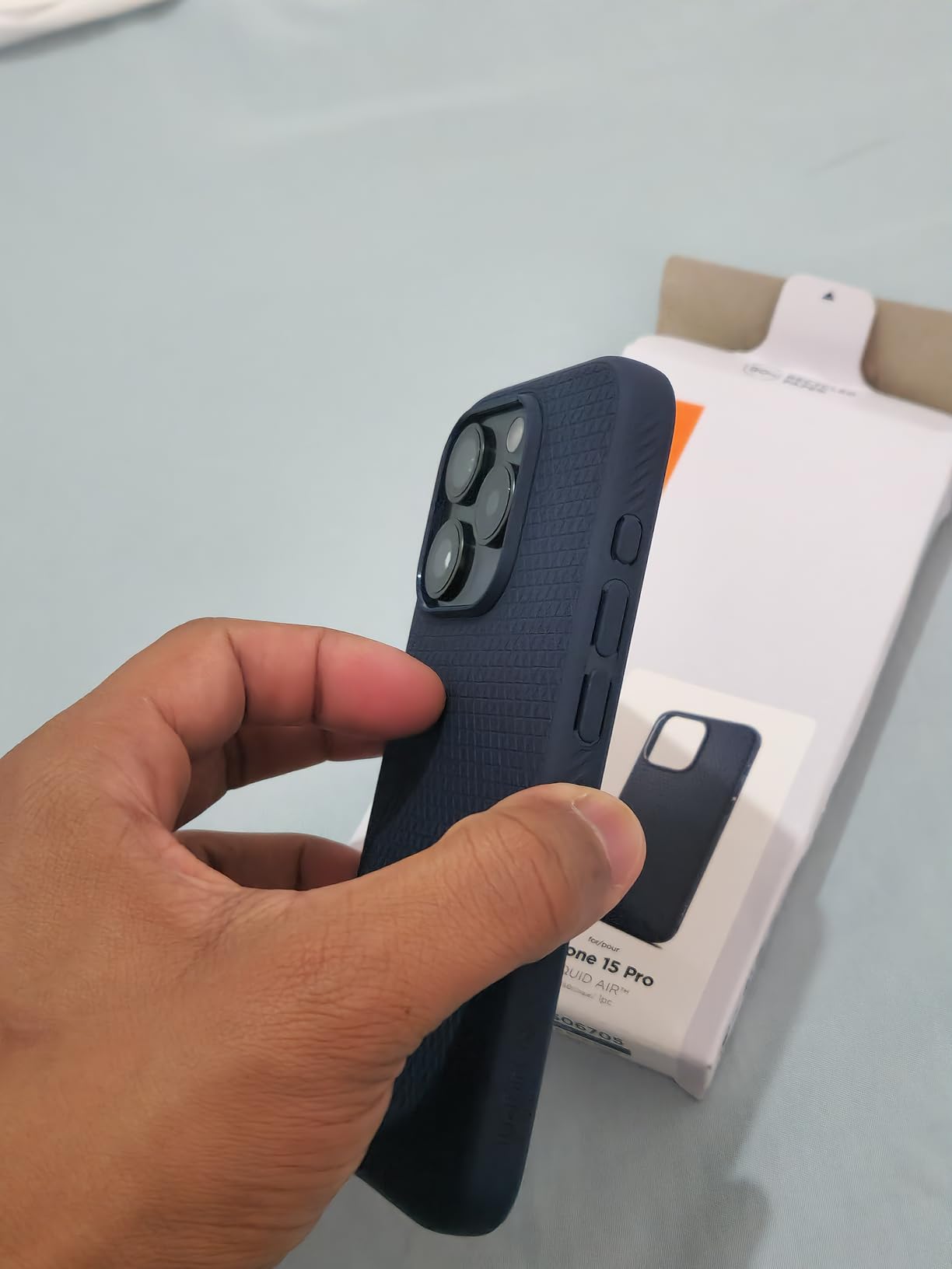 Spigen Liquid Air Designed for iPhone 15 Case (2023) [Military-Grade Protection] - Matte Black - Customer Photo 3