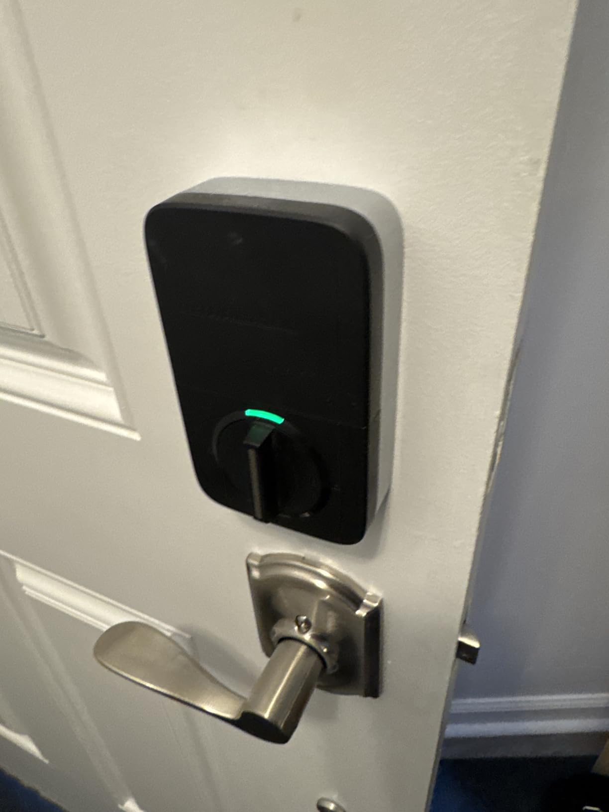 ULTRALOQ U-Bolt Pro WiFi Smart Lock with Door Sensor, Built in Wi-Fi Smart Deadbolt Lock for Front Door with Fingerprint ID, App Remote Control, Share Access, Auto Unlock, Auto Locking, Backlit Keypad customer photo 1
