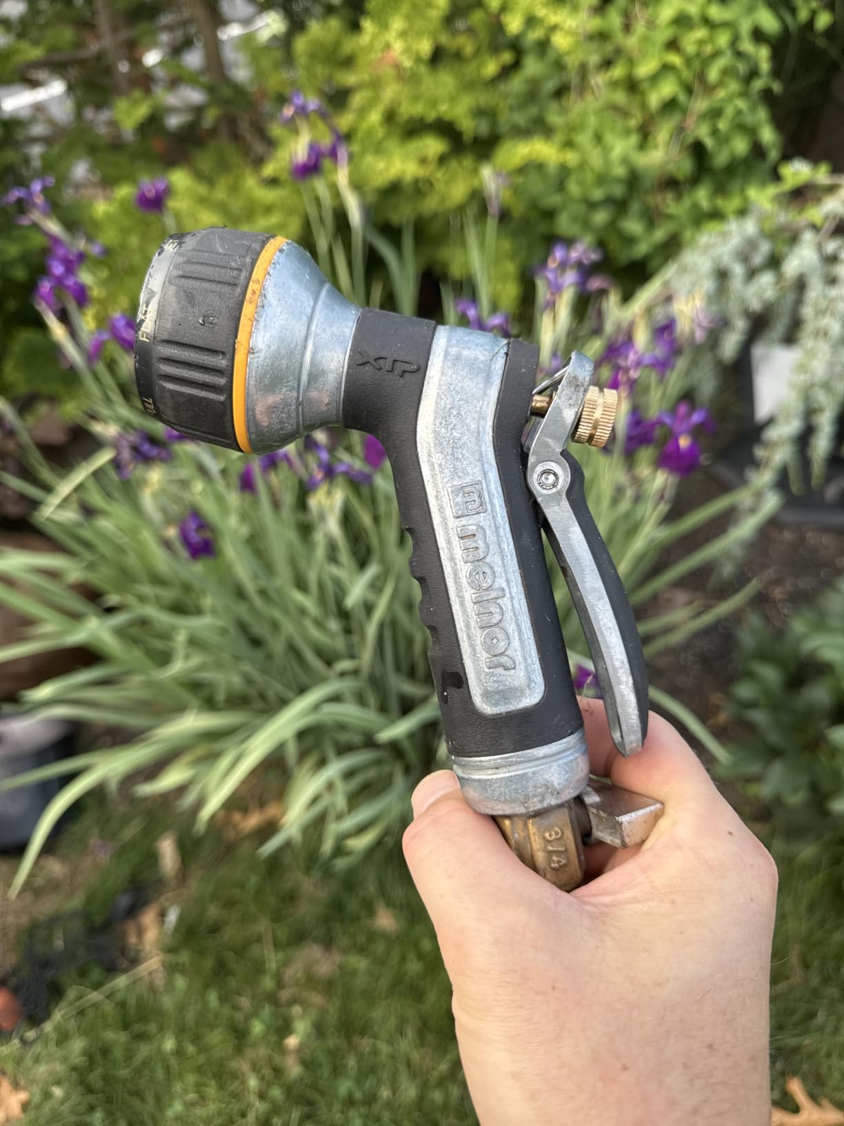 Melnor 65179AMZ Heavyweight Metal Thumb Control Nozzle w/Quick Connect Set Customer Review Melnor 65179AMZ Heavyweight Metal Thumb Control Nozzle w/Quick Connect Set - Customer Photo 1