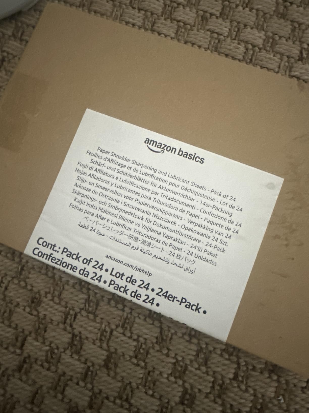 Amazon Basics 8-Sheet Cross Cut Paper Shredder and Credit Card Shredder - Black Customer Review Amazon Basics 8-Sheet Cross Cut Paper Shredder and Credit Card Shredder - Black - Customer Photo 4