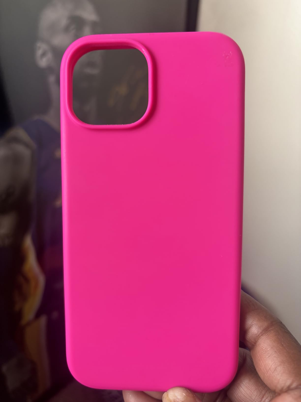 ORNARTO Compatible with iPhone 15 Case 6.1, Slim Liquid Silicone 3 Layers Full Covered Soft Gel Rubber Phone Case, Anti-Scratch Shockproof Protective Cover 6.1 Inch, Chalk Pink - Customer Photo 5