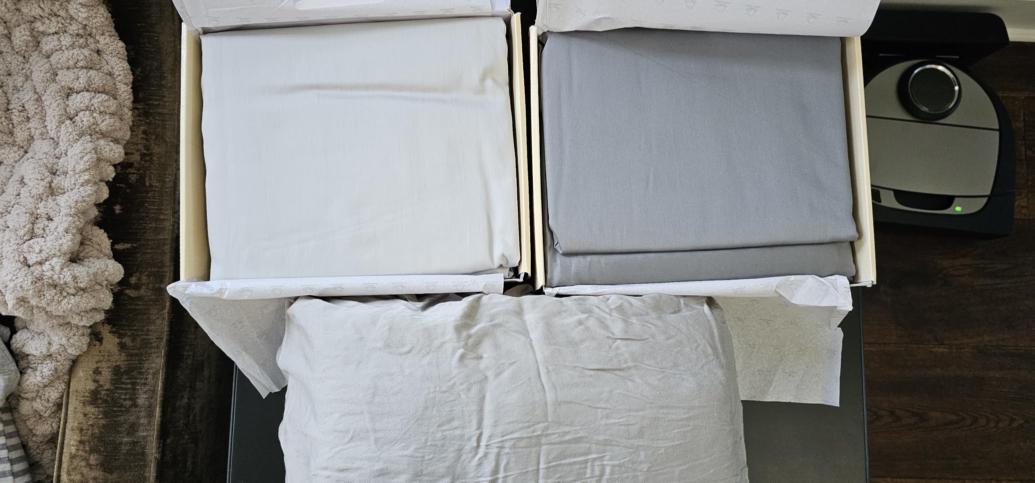 California Design Den 100% Egyptian Cotton Sheets King Size Set - Certified Authentic Luxury King Size Sheets Set, Deep Pockets, Soft Sateen Breathable & Durable Bedding - White Customer Review California Design Den 100% Egyptian Cotton Sheets King Size Set - Certified Authentic Luxury King Size Sheets Set, Deep Pockets, Soft Sateen Breathable & Durable Bedding - White - Customer Photo 2