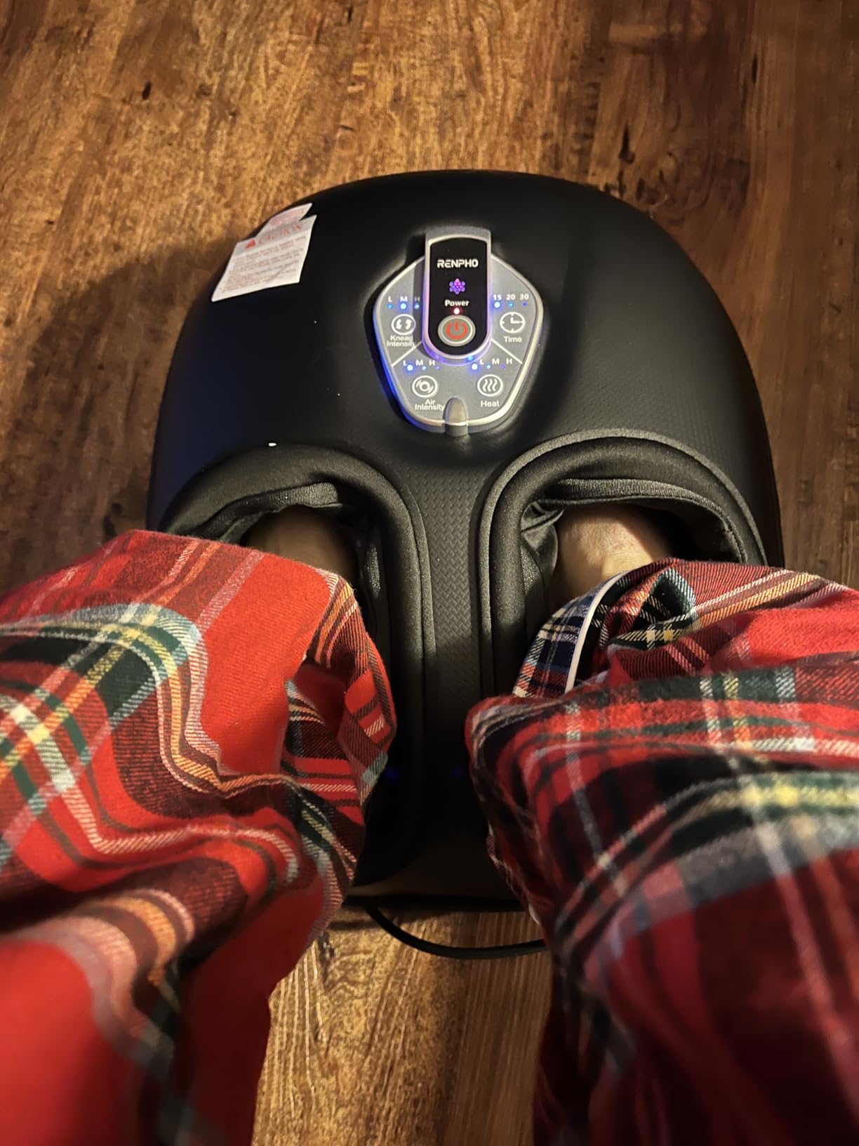 RENPHO Foot Massager Machine with Heat [2026 Upgraded], Fathers Day Dad Gifts for Men Husband, FSA Eligible HSA Shiatsu Foot Massager for Plantar Fasciitis, Cordless Control, Gifts for Women, Black customer photo 1