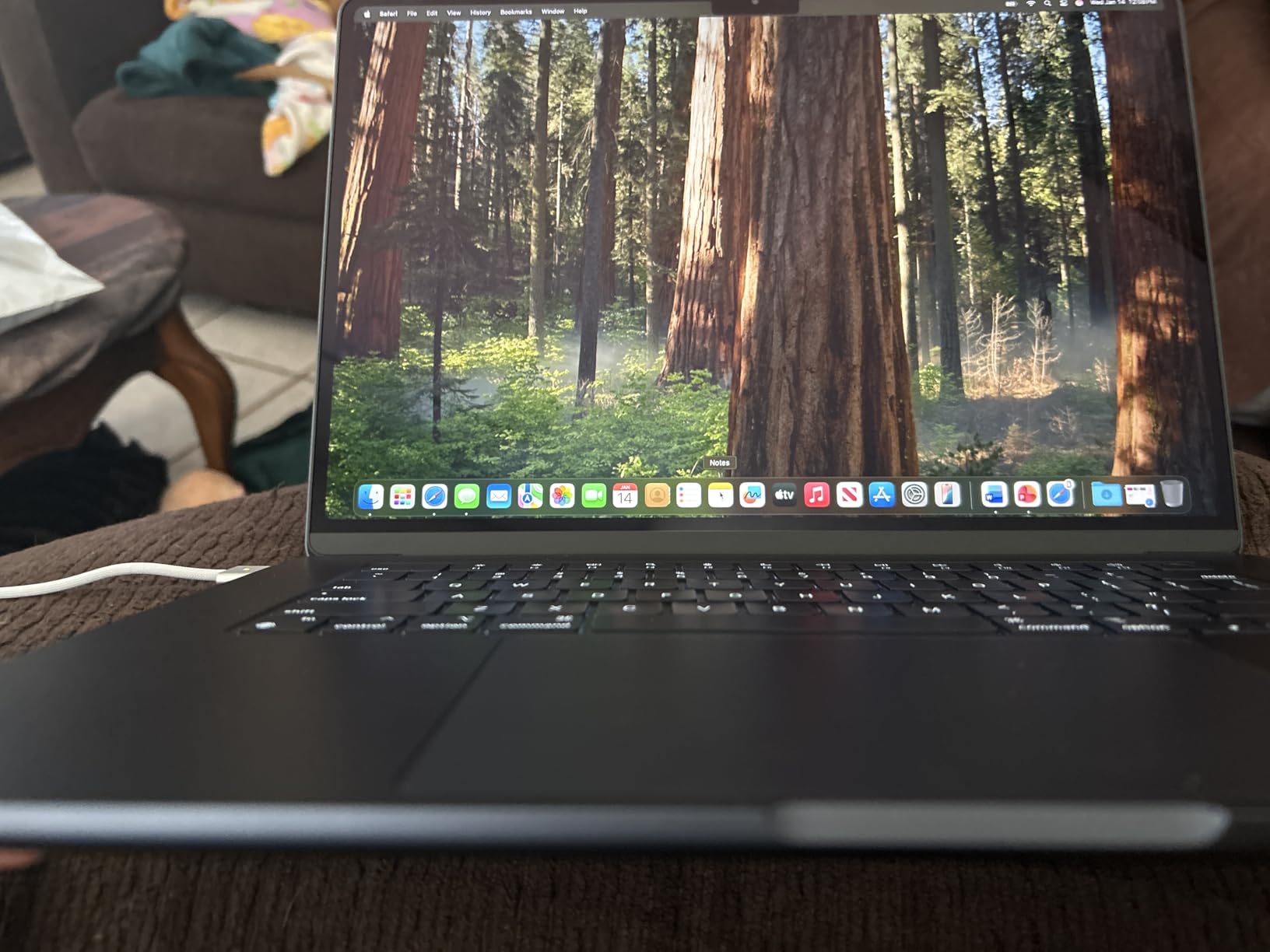 2023 Apple MacBook Air with Apple M2 Chip with 8-Core CPU/10-Core GPU (15-inch, 8GB RAM, 256GB SSD Storage) (QWERTY English) Midnight (Renewed) customer photo 2