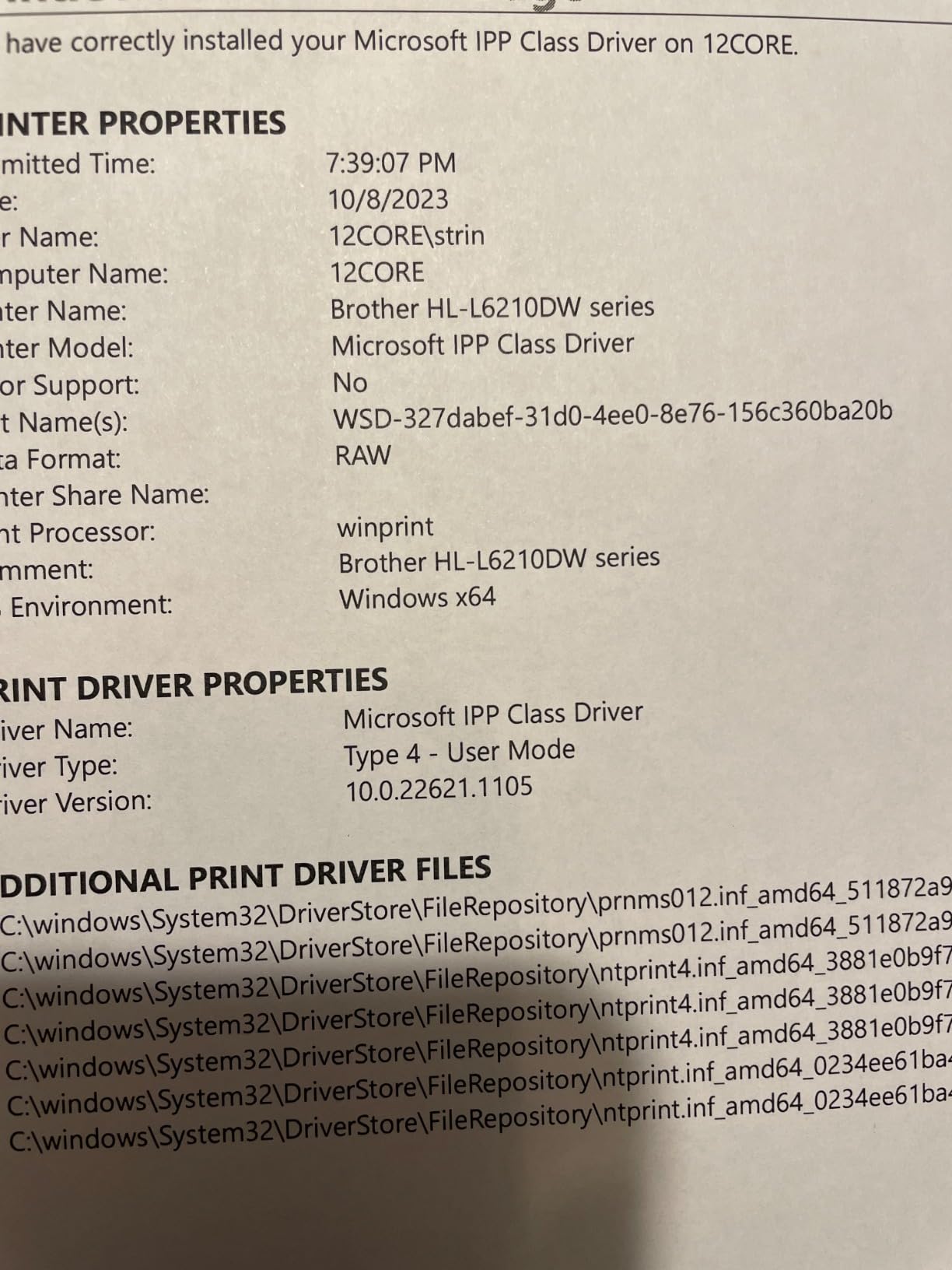 Brother Professional Laser Printer with High-Speed 50 ppm Output, Advanced Security Features, and Wireless Networking for Business, Monochrome Printing with Duplex Capability (HL-6210DW) customer photo 2