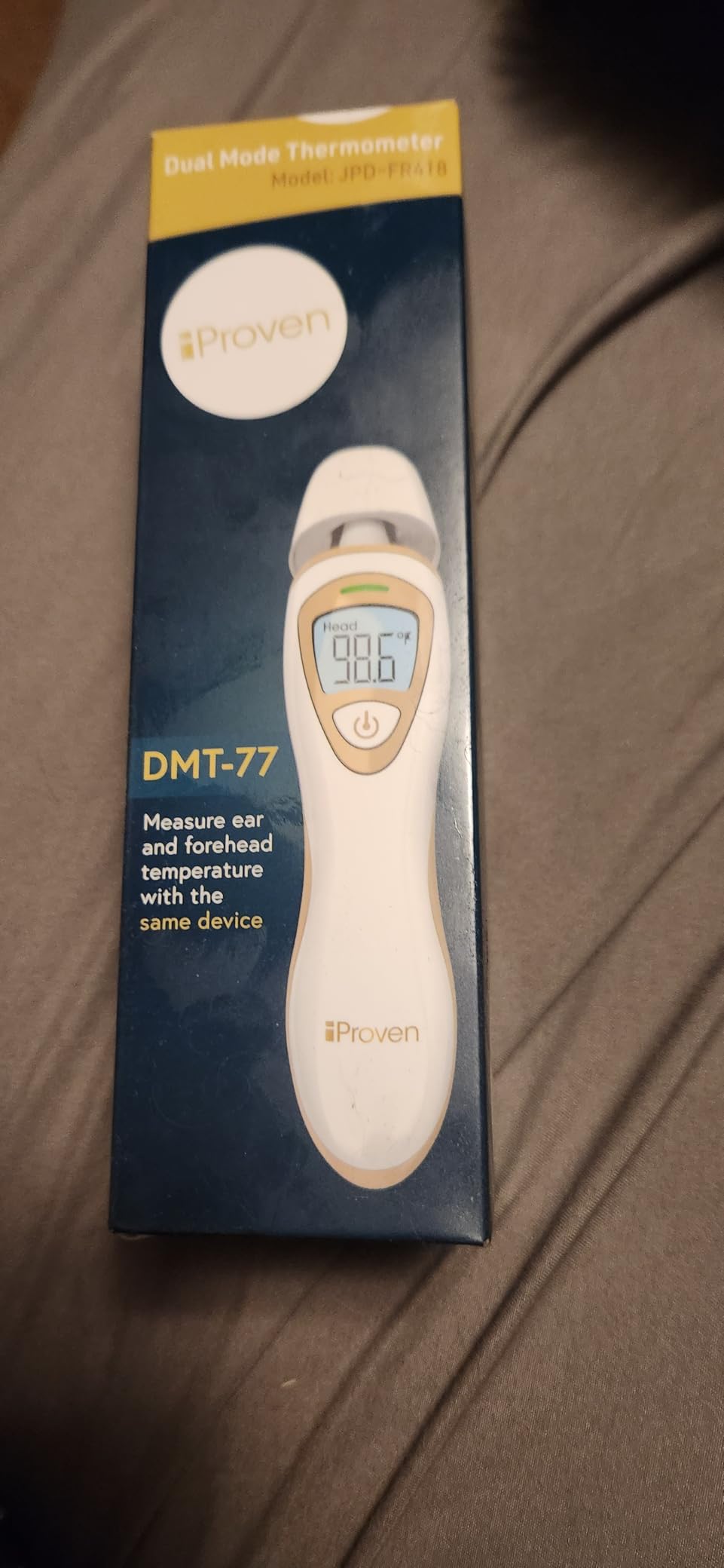 iProvèn Pro Series | Ear Thermometer with Non-Touch Forehead Function | Superior Accuracy for Adults, Kids, Babies | Premium Digital Thermometer for Adults and All Ages Customer Review iProvèn Pro Series | Ear Thermometer with Non-Touch Forehead Function | Superior Accuracy for Adults, Kids, Babies | Premium Digital Thermometer for Adults and All Ages - Customer Photo 1