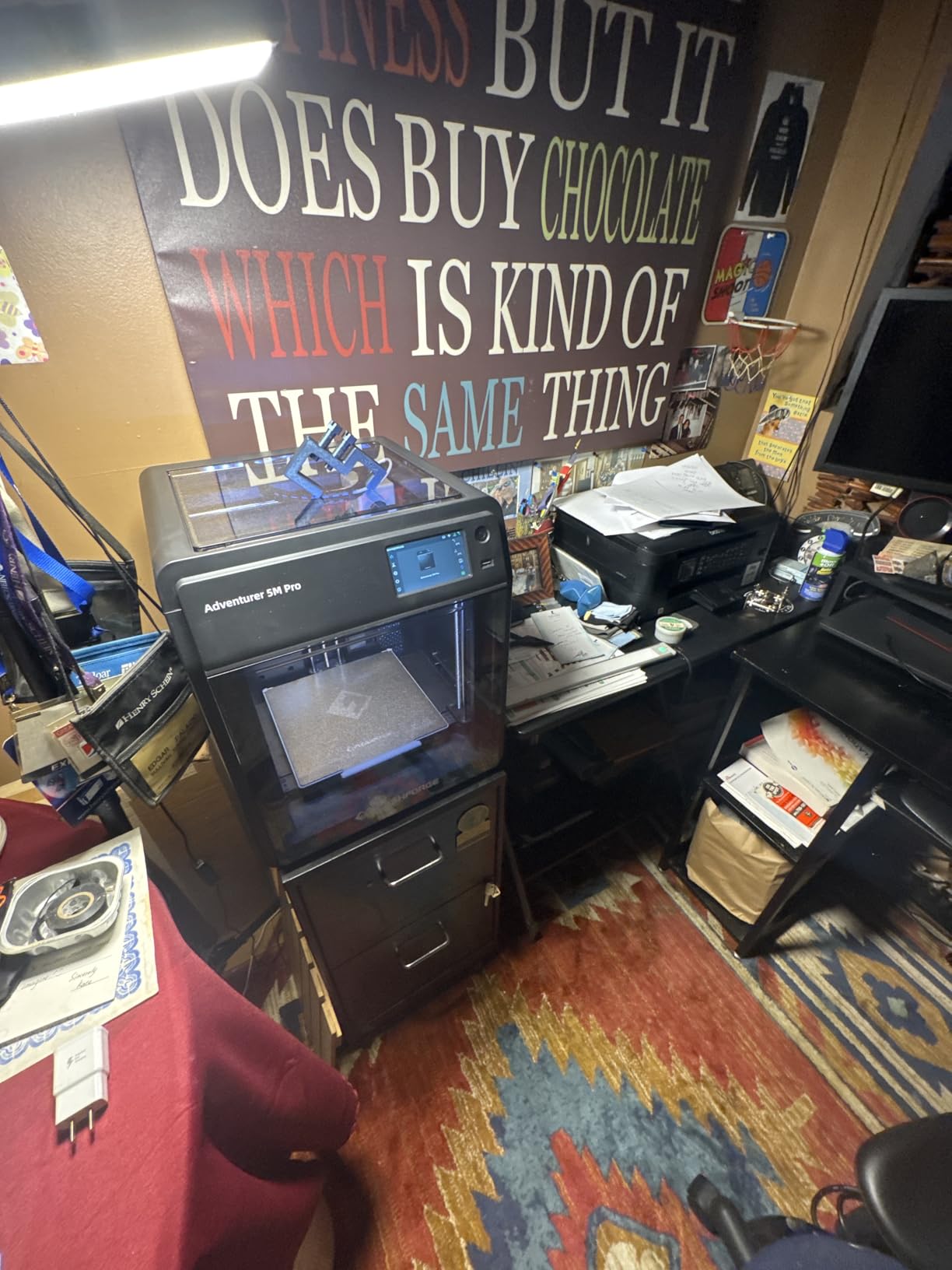 FLASHFORGE Adventurer 5M 3D Printer with Fully Auto Leveling, Max 600mm/s High Speed Printing, 280C Direct Extruder with 3S Detachable Nozzle, CoreXY All Metal Structure, Print Size 220x220x220mm customer photo 2