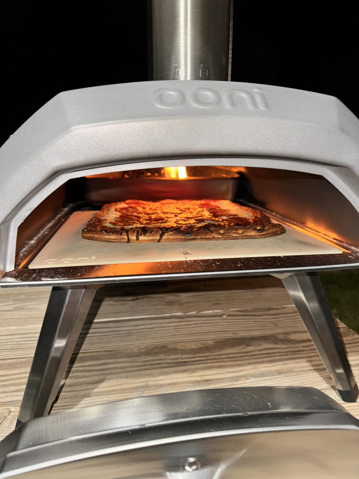 Ooni Karu 12 Multi-fuel Outdoor Portable Pizza Oven - Reaches 950F and Cooks 12 Inch Pizzas in 60 Seconds. Versatile Wood or Propane Gas Fired Grill with Pizza Stone customer photo 2