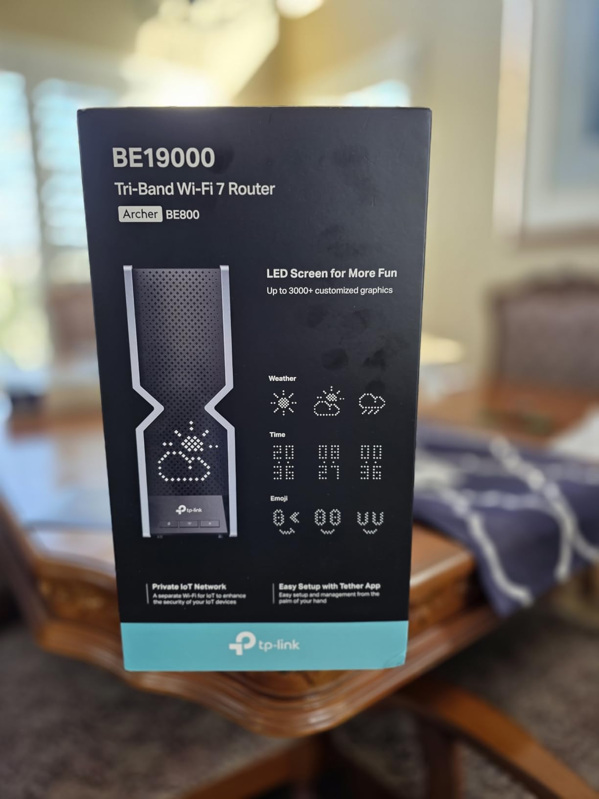 TP-Link Tri-Band BE9300 WiFi 7 Router (Archer BE550) - 6-Stream, Full 2.5G Ports, 6 Internal Antennas, Up to 2,000 sq. ft., EasyMesh Expansion, VPN customer photo 1