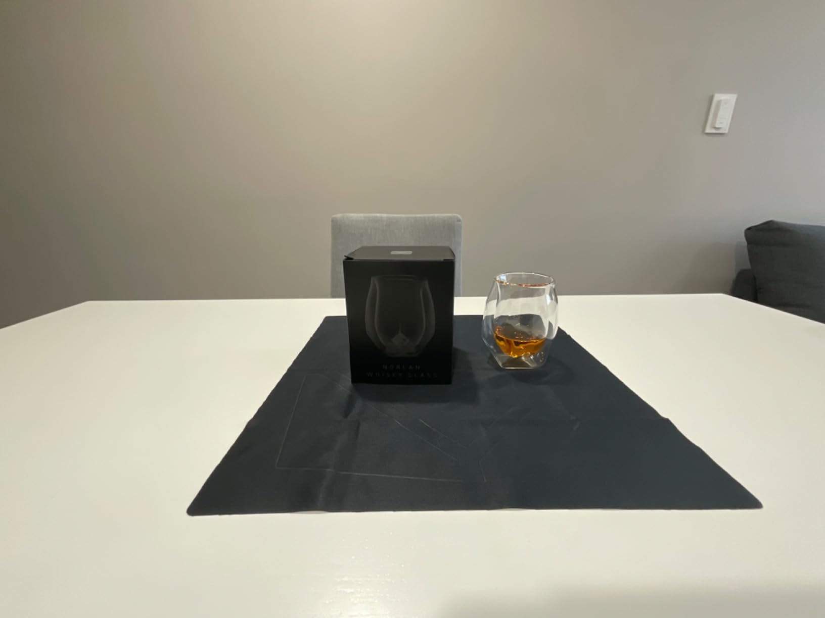 NORLAN WHISKY GLASS (Clear Single Glass with Polishing Cloth) - Customer Photo 1