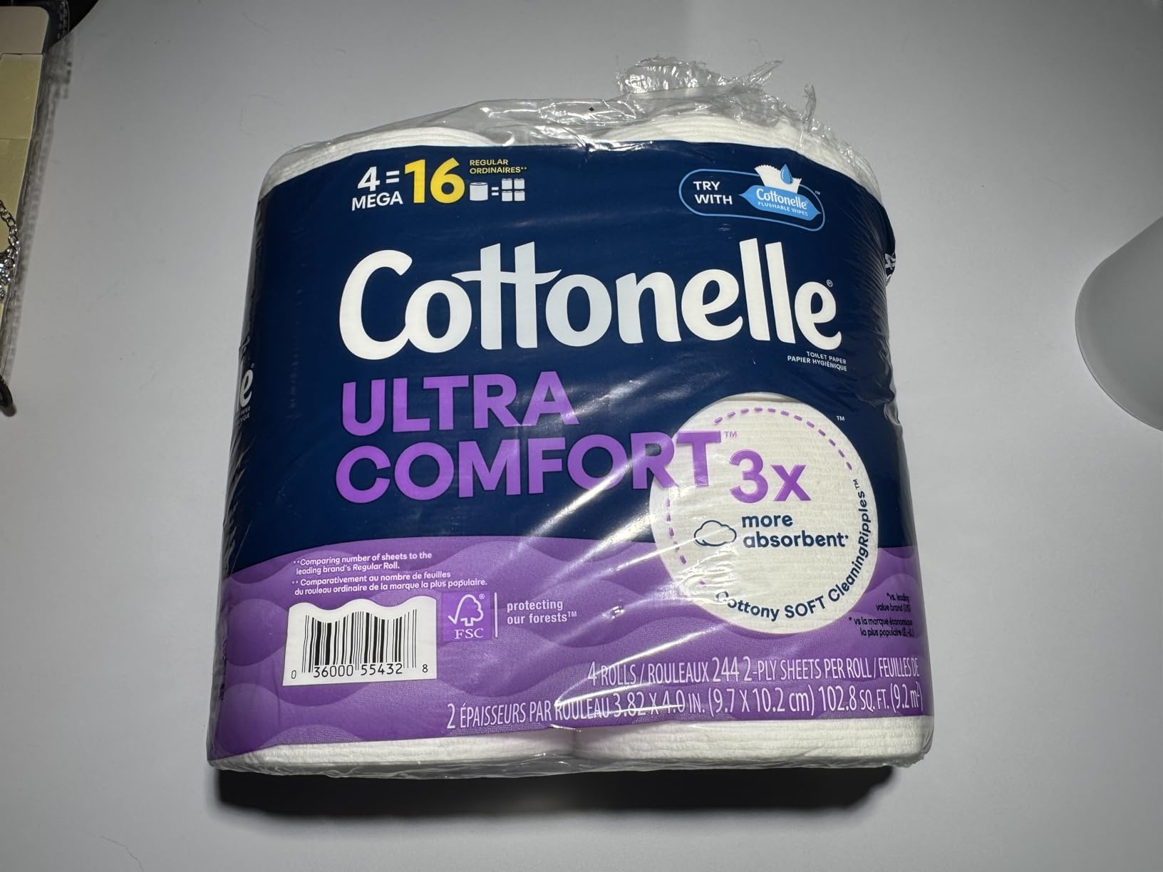 Cottonelle Ultra Comfort Toilet Paper, 9 Mega Rolls = 36 Regular Rolls, Packaging May Vary Customer Review Cottonelle Ultra Comfort Toilet Paper, 9 Mega Rolls = 36 Regular Rolls, Packaging May Vary - Customer Photo 4