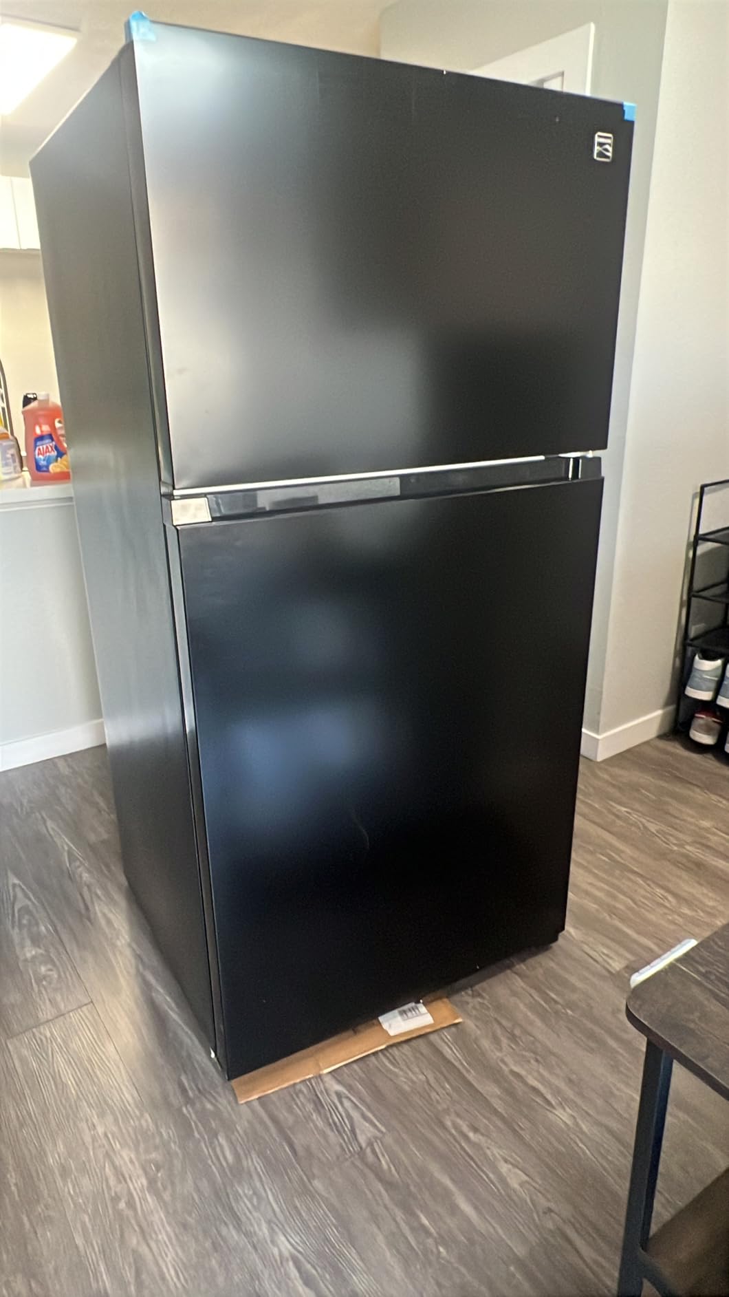 Kenmore 33 in. 20.4 cu. ft Capacity Refrigerator/Freezer with Full-Width Adjustable Glass Shelving, Humidity Control Crispers, Ice Maker, ENERGY STAR Certified, Black customer photo 1