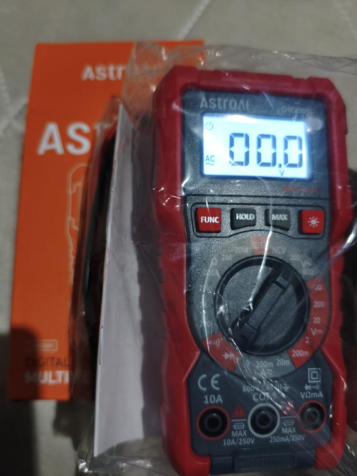AstroAI Digital Multimeter Voltage Tester, TRMS 2000 Counts Volt Meter; Fast and Accurately Measures AC/DC Voltage & Current, Resistance, Diode, Continuity and NCV (DM200M) - Customer Photo 1
