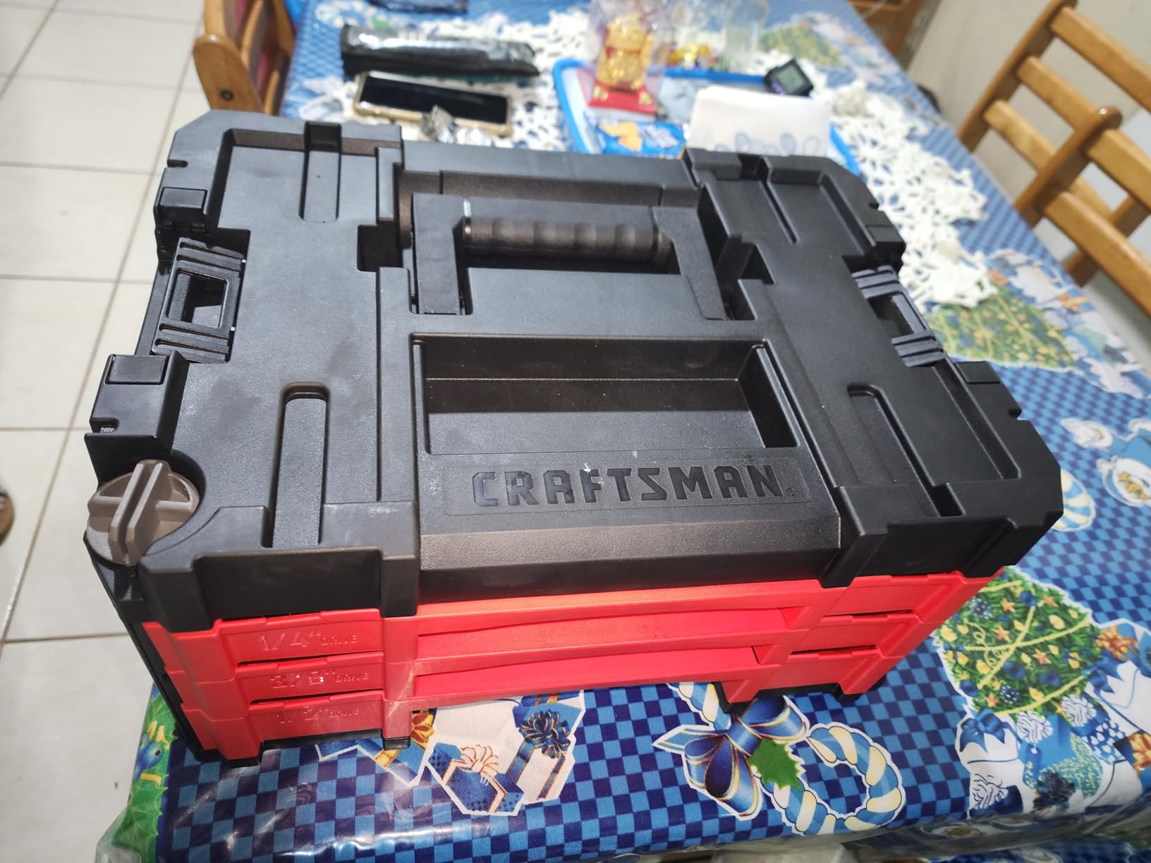 CRAFTSMAN 230 Pcs Mechanics Tool Set, Socket Wrench Set, Car Tool Kit with VERSASTACK Toolbox, SAE and Metric,1/4 in, 3/8 in, and 1/2 Drive, Short and Long Arm Hex Keys (CMMT45306) Customer Review CRAFTSMAN 230 Pcs Mechanics Tool Set, Socket Wrench Set, Car Tool Kit with VERSASTACK Toolbox, SAE and Metric,1/4 in, 3/8 in, and 1/2 Drive, Short and Long Arm Hex Keys (CMMT45306) - Customer Photo 4