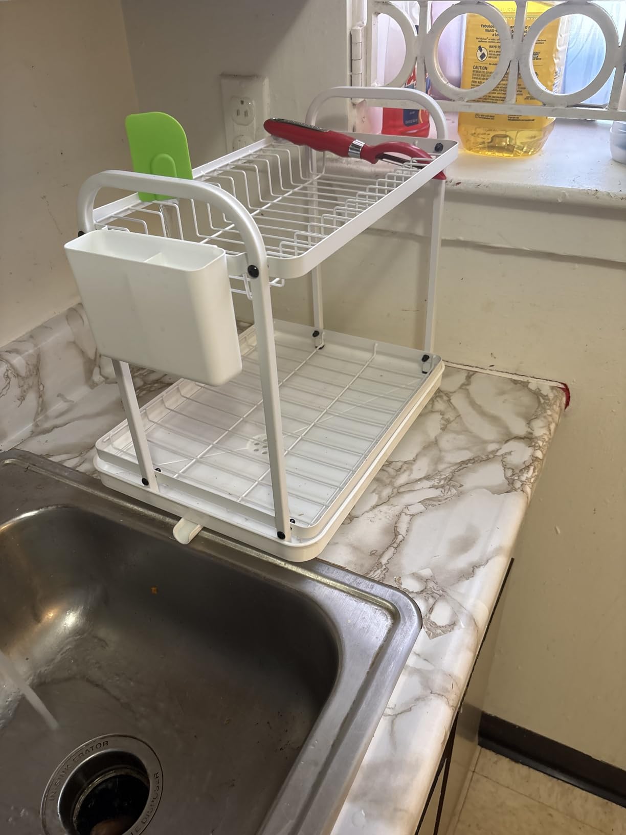 Sakugi 2-Tier Dish Drying Rack - Stainless Steel Dish Rack with Cutlery & Utensil Holders for Kitchen Counter, Sink Organization and Storage for Small Family, 15 Sakugi 2-Tier Dish Drying Rack - Stainless Steel Dish Rack with Cutlery & Utensil Holders for Kitchen Counter, Sink Organization and Storage for Small Family, 15