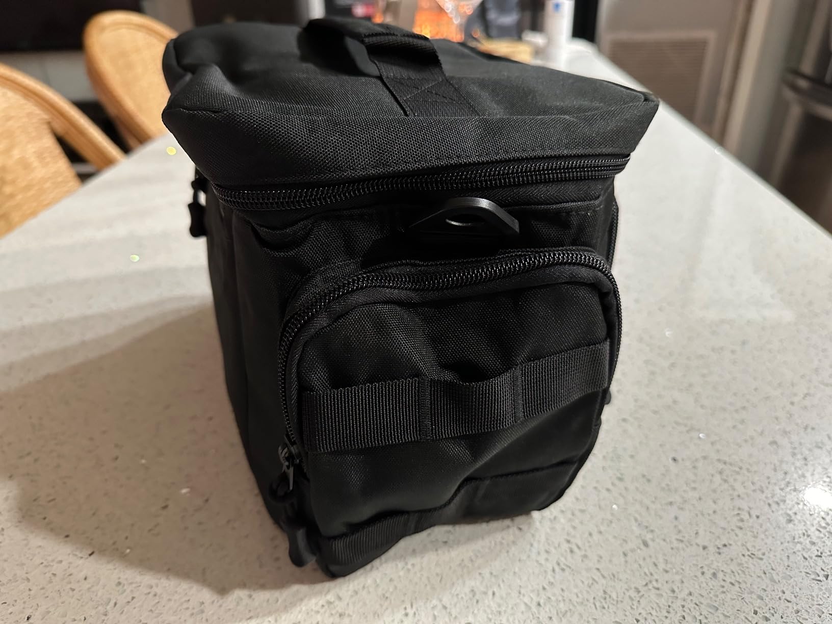 QT&QY Tactical Lunch Bag for mens Military heavy duty lunch box work Leakproof insulated Durable Thermal Cooler Bag for Adult Meal for Office Camping Picnic Pail MOLLE Webbing Black Customer Review QT&QY Tactical Lunch Bag for mens Military heavy duty lunch box work Leakproof insulated Durable Thermal Cooler Bag for Adult Meal for Office Camping Picnic Pail MOLLE Webbing Black - Customer Photo 4