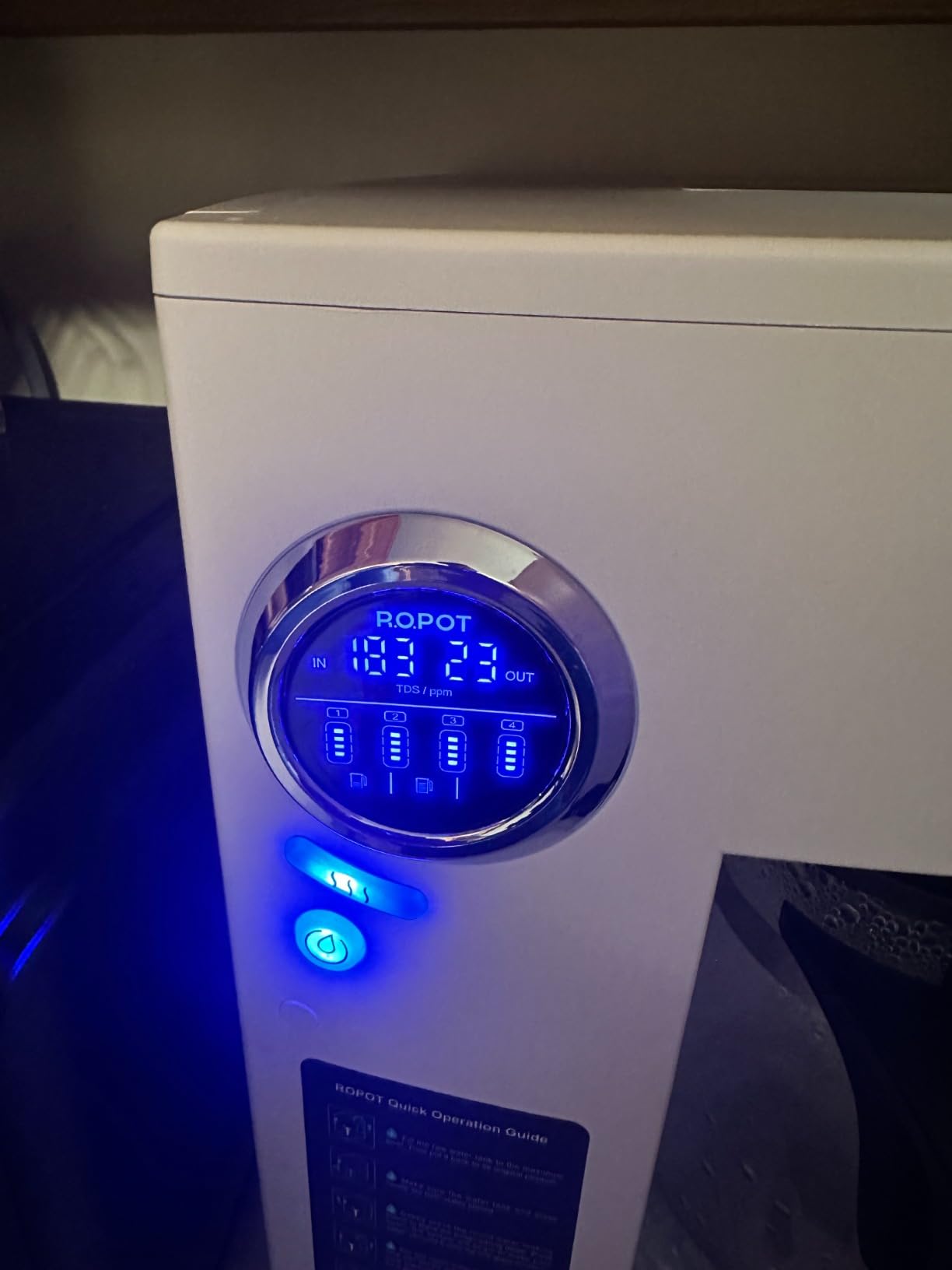 Bluevua RO100ROPOT-UV Reverse Osmosis System Countertop Water Filter - 6 Stage Purification with UV and Remineralization, Counter RO Filtration, Portable Water Purifier - Customer Photo 1