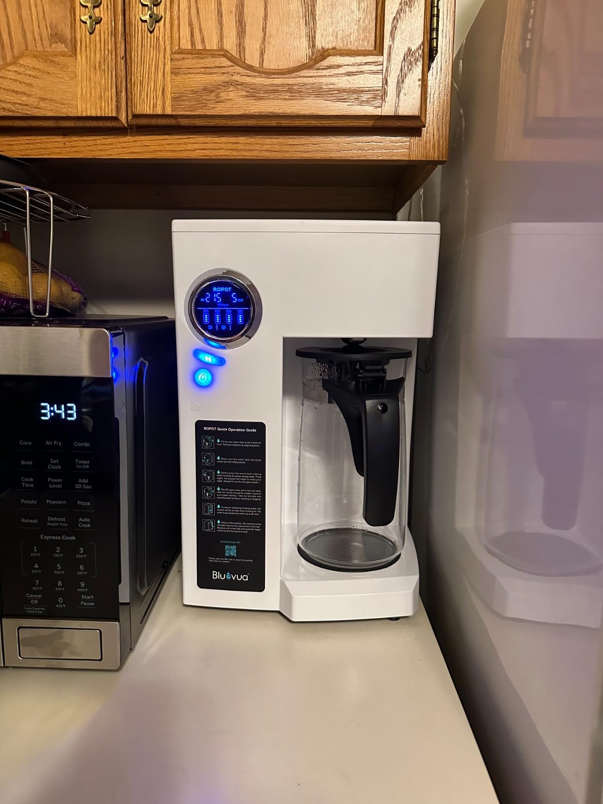 Bluevua RO100ROPOT-UV Reverse Osmosis System Countertop Water Filter - 6 Stage Purification with UV and Remineralization, Counter RO Filtration, Portable Water Purifier - Customer Photo 2
