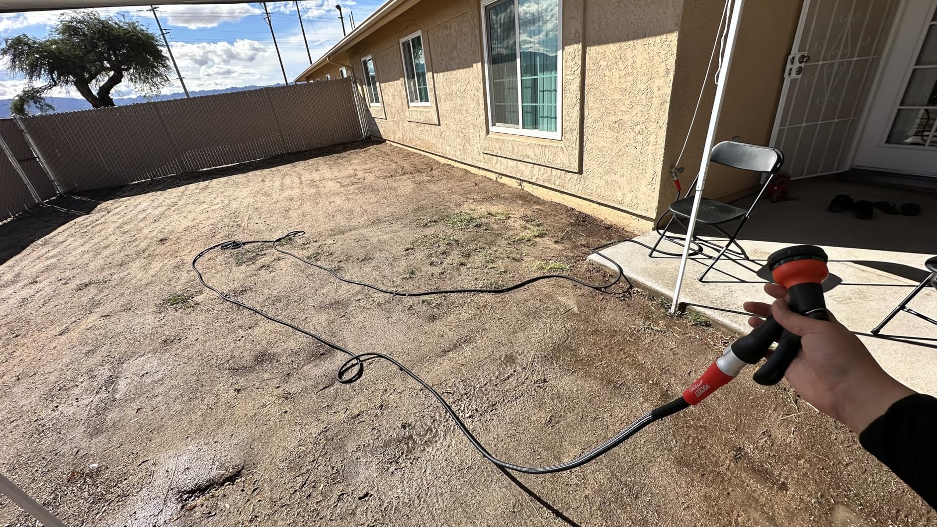 Pocket Hose 50 FT Silver Bullet 2.0 Expandable Garden Hose w/Turbo Shot Nozzle, AS SEEN ON TV, Lead-Free, Solid Aluminum Connectors, Easy On/Off Valve, Kink-Free, Leak-Proof - Customer Photo 2