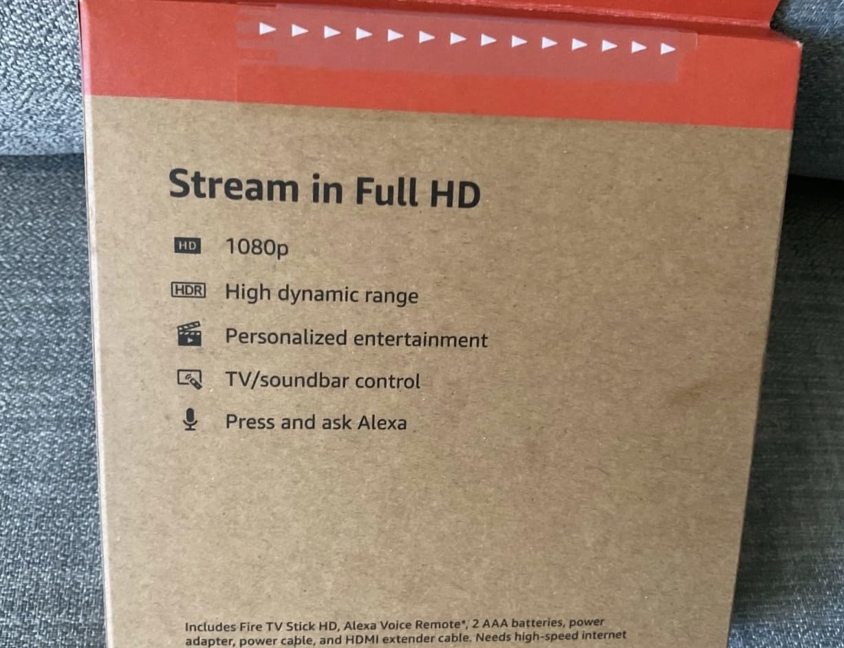 Amazon Fire TV Stick HD (newest model), free and live TV, Alexa Voice Remote, smart home controls, HD streaming customer photo 1