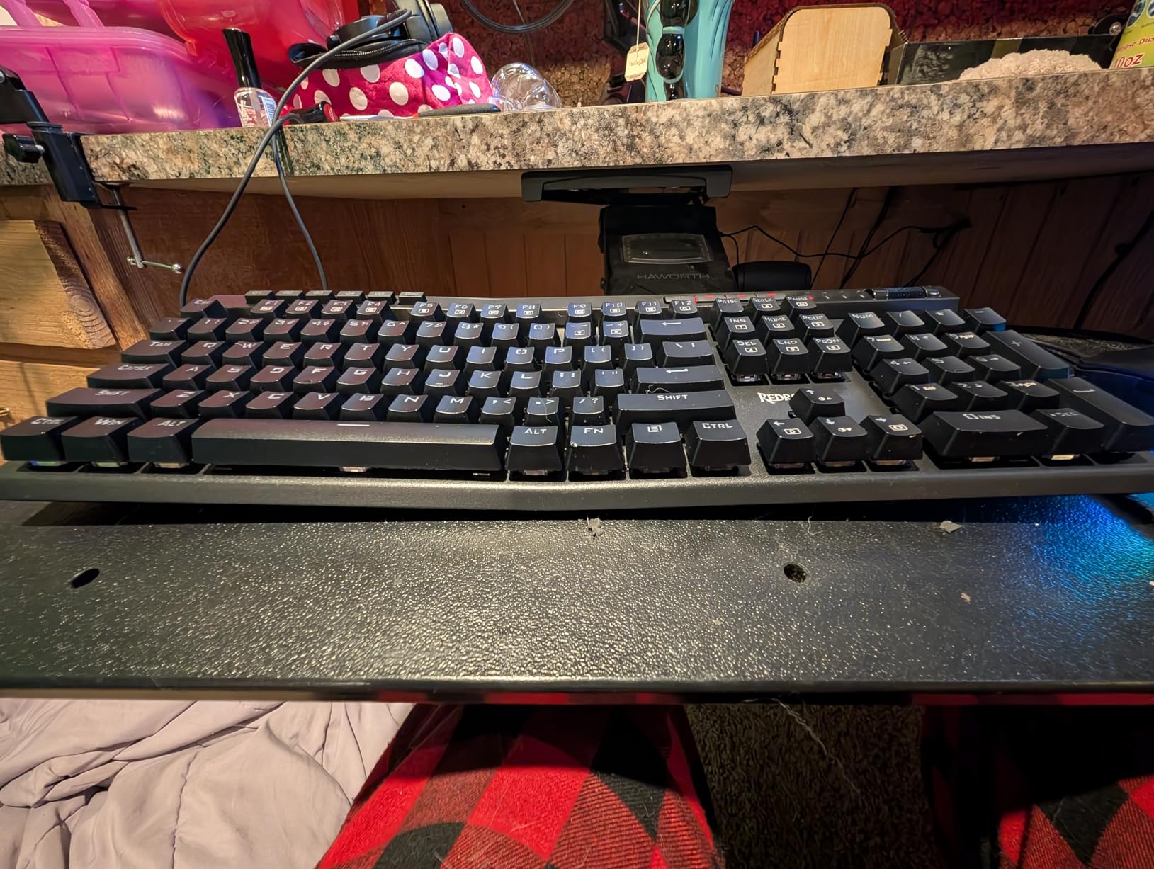 Redragon K580 PRO Wireless RGB Gaming Keyboard, 3-Modes 104 Keys Mechanical Keyboard w/Hot-Swap Socket, Dedicated Media Controls & Onboard Macro Recording, Linear Red Switch customer photo 2