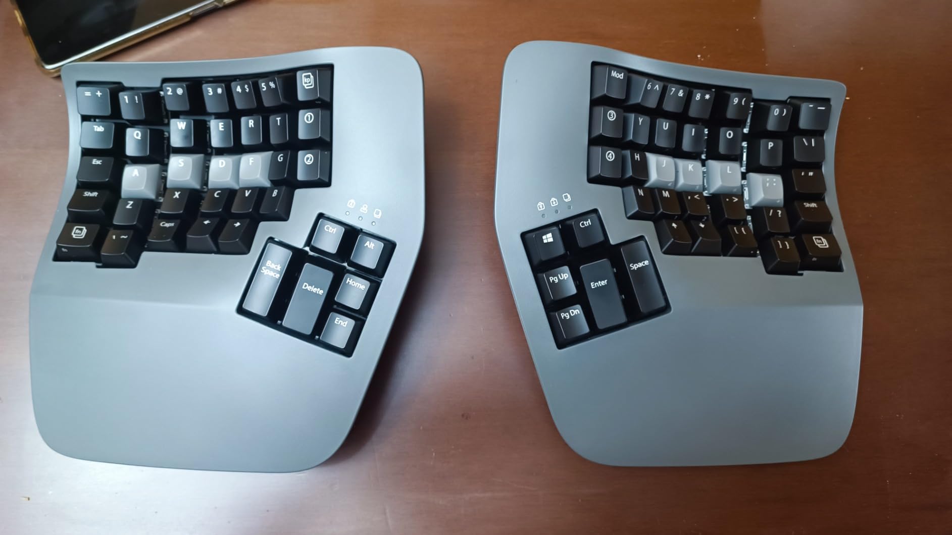 KINESIS Advantage360 Professional Split Ergonomic Keyboard - Bluetooth | Quiet Mechanical Switches | Fully Programmable Open Source | Contoured Shape | Adjustable Tenting | Backlit customer photo 1