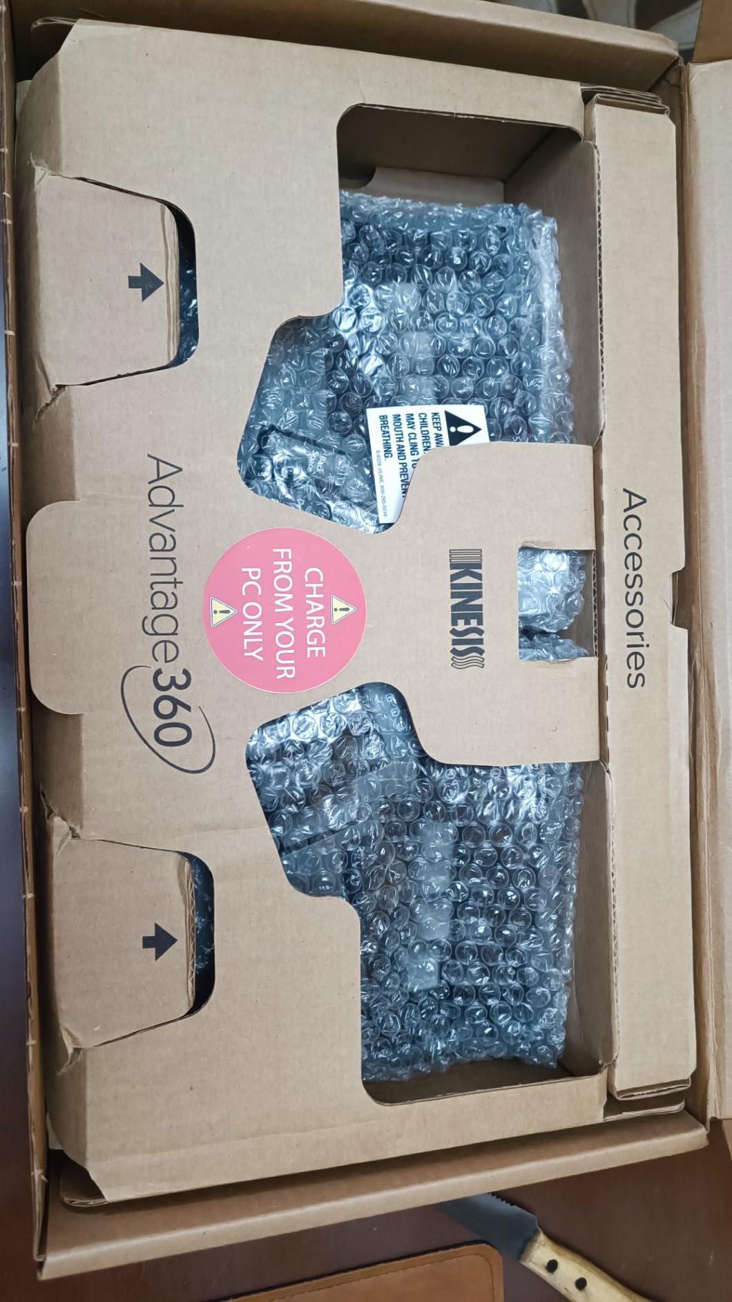 KINESIS Advantage360 Professional Split Ergonomic Keyboard - Bluetooth | Quiet Mechanical Switches | Fully Programmable Open Source | Contoured Shape | Adjustable Tenting | Backlit customer photo 2