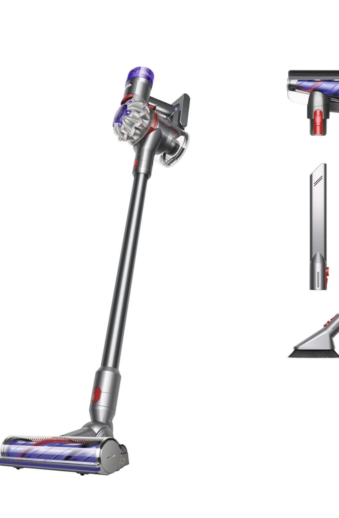 Dyson V8 Plus Cordless Vacuum, Cleans Hard Floors and Carpets, Detangles, Converts to Handheld, 115AW, 2 Power Modes, Up to 40 Minutes Customer Review Dyson V8 Plus Cordless Vacuum, Cleans Hard Floors and Carpets, Detangles, Converts to Handheld, 115AW, 2 Power Modes, Up to 40 Minutes - Customer Photo 1